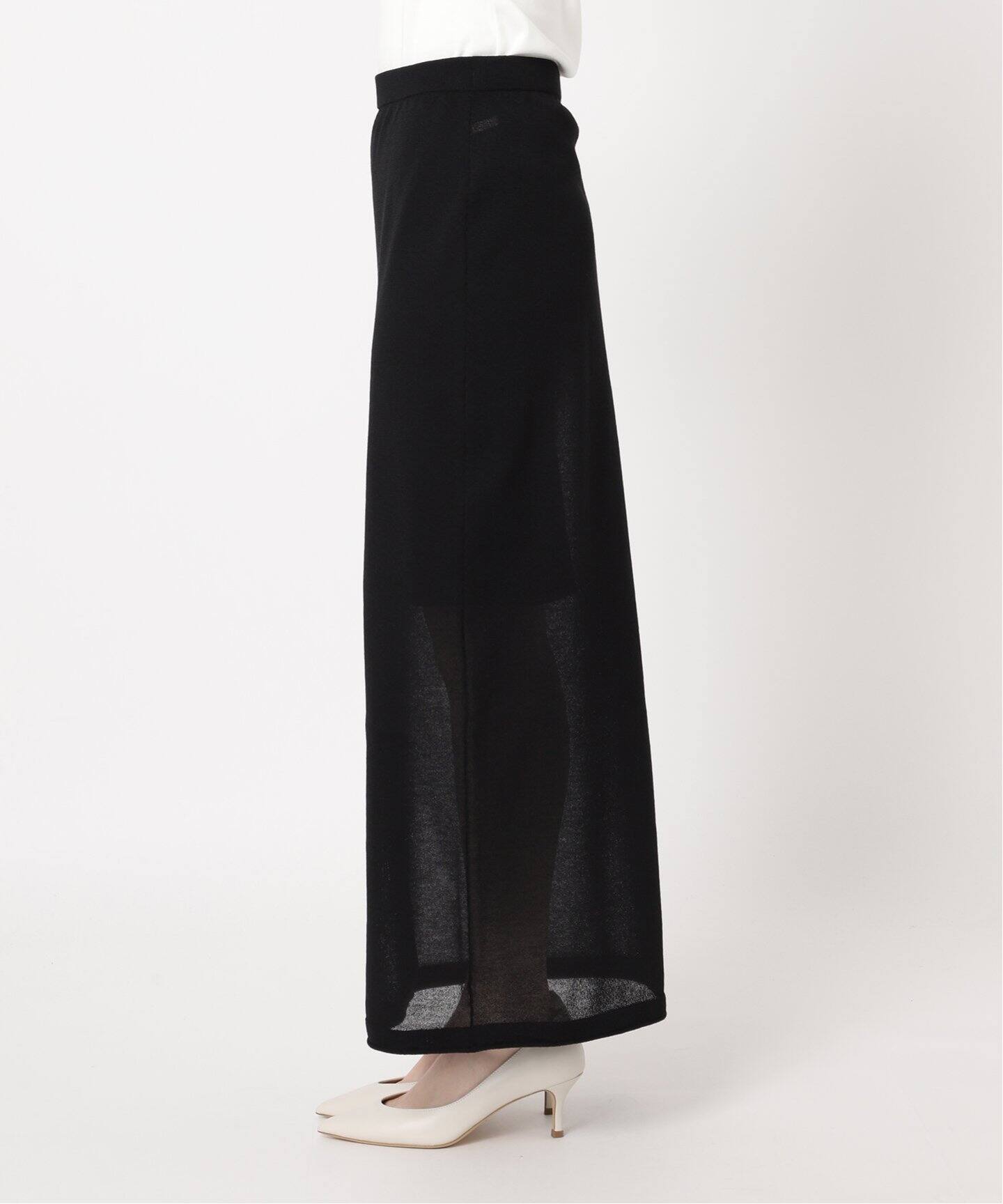 Sheer Iラインスカート（ロング・マキシ丈スカート）｜Plage  