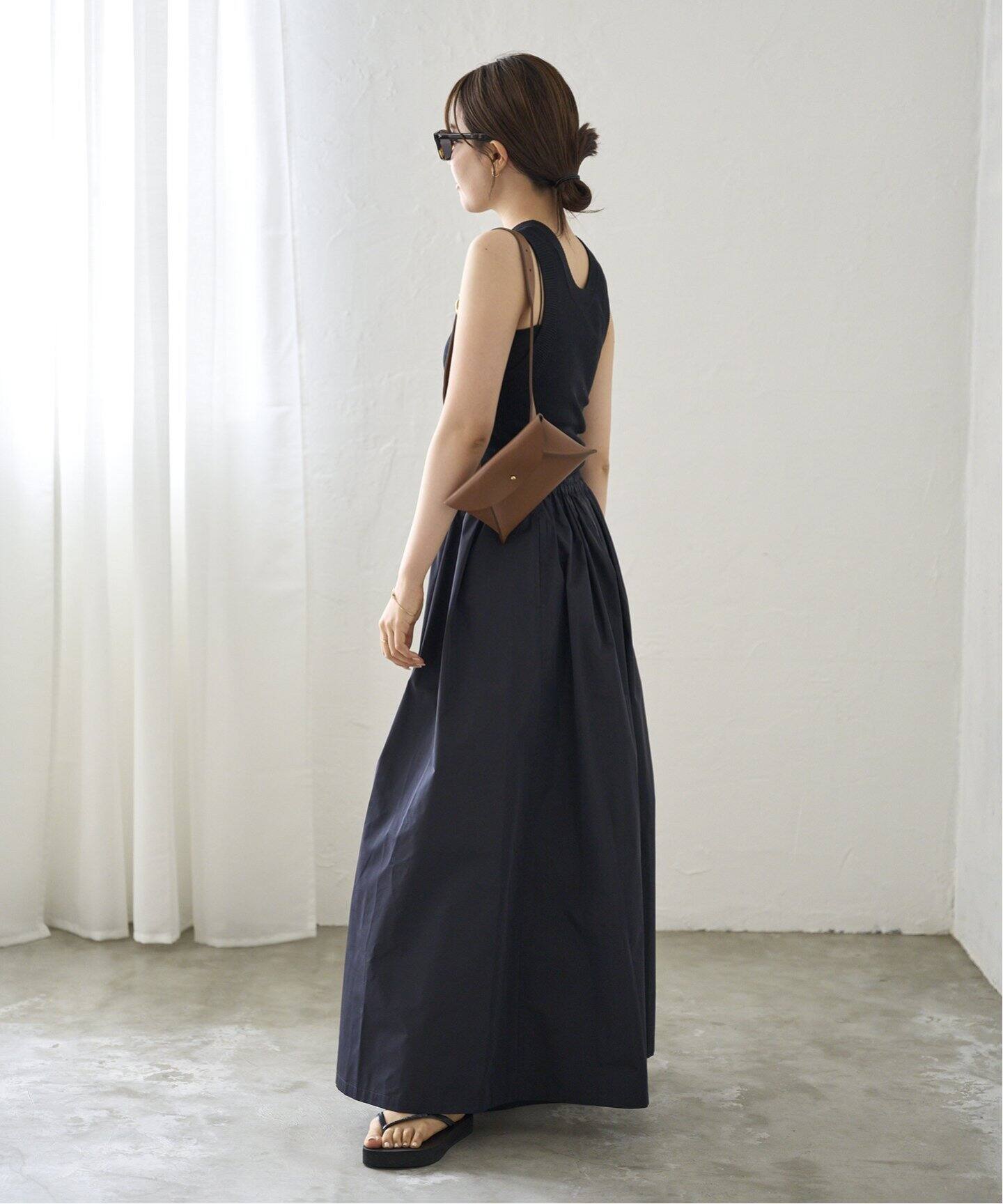 silkコン taffeta スカート（ロング・マキシ丈スカート）｜Plage  