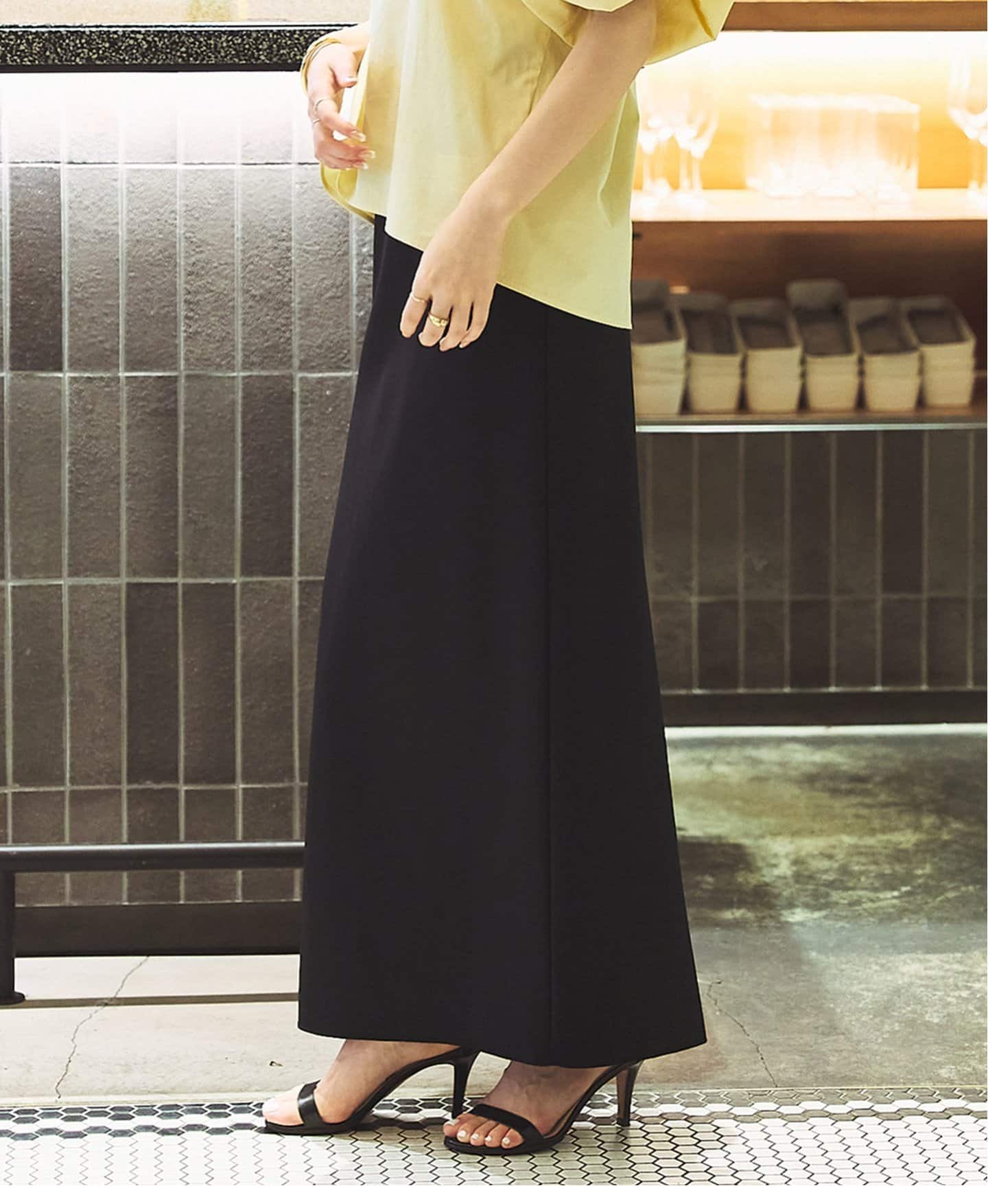 plage 新品未使用タグ付きMason tight スカートブラックサイズ34 plage】新品未使用タグ付きMason tight スカートブラック34