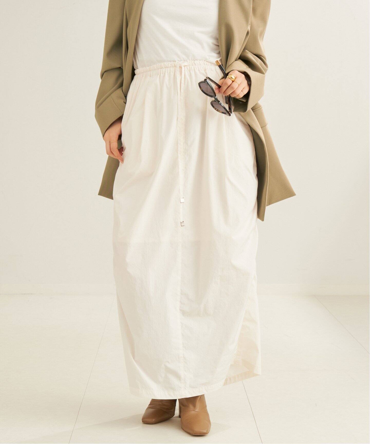Plage プラージュ Georgette Gather スカート plage Georgette Gather  