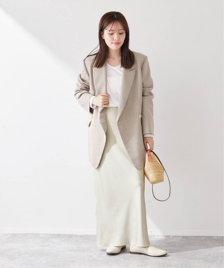 SATIN Fluid スカート（ロング・マキシ丈スカート）｜Plage  