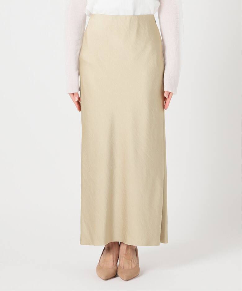 SATIN Fluid スカート（ロング・マキシ丈スカート）｜Plage  