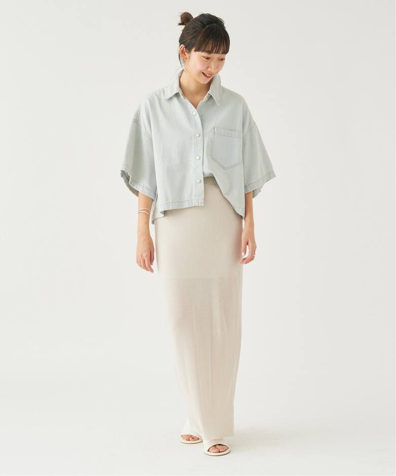 追加》C/L Sheer Jersey スカート（その他スカート）｜Plage 
