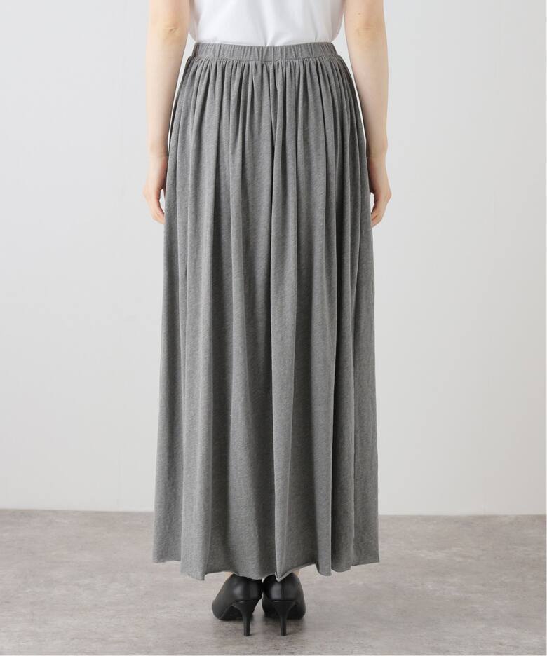 Sheer Jersey Gathered スカート（ロング・マキシ丈スカート）｜Plage 