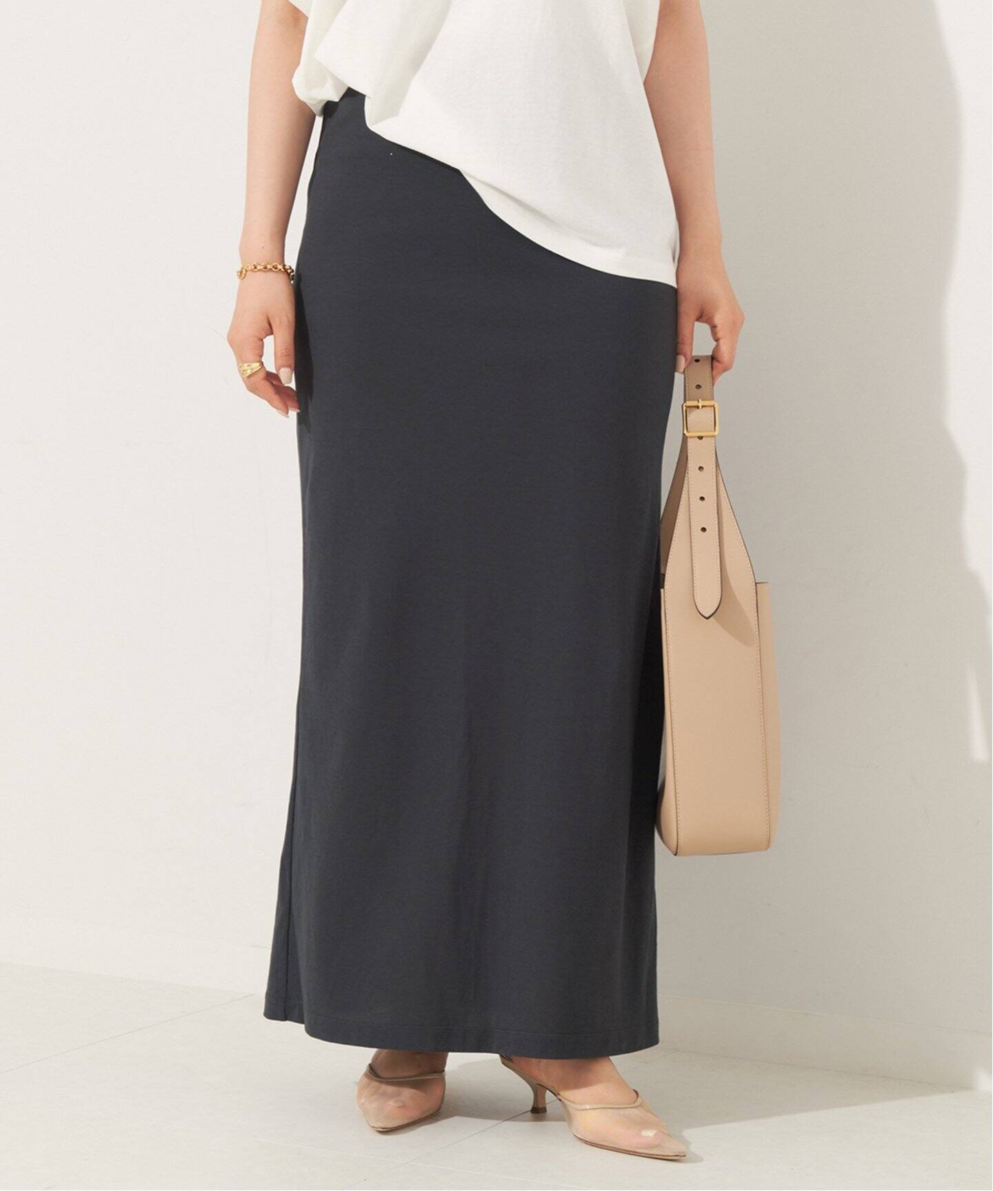 Plage 25SS JERSEY BALOON スカート キャメル M プラージュ Plage JERSEY BALOON スカート （キャメル