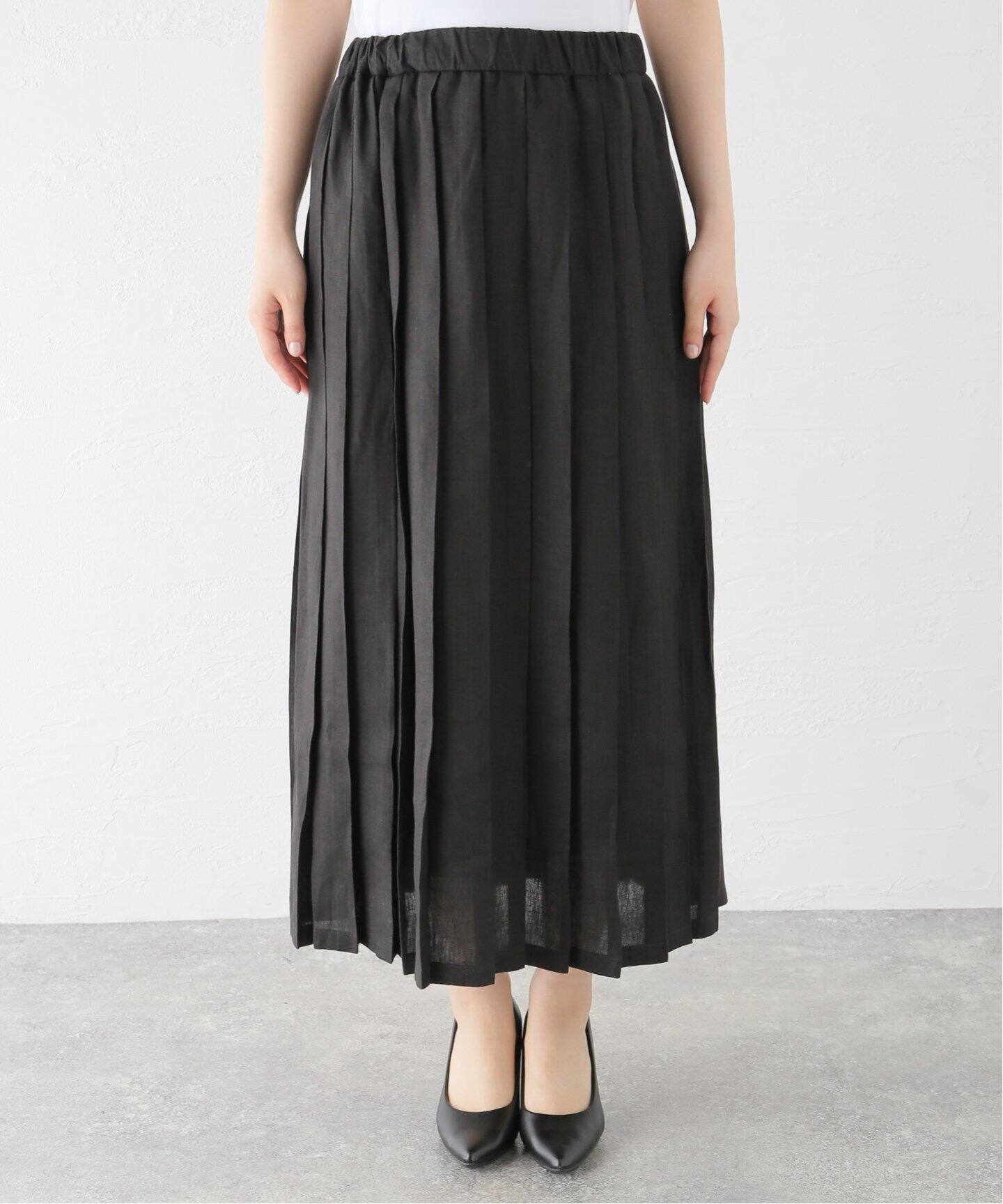 ONEIL OF DUBLIN/オニールオブダブリン 別注 PLEATED MAXI スカート  