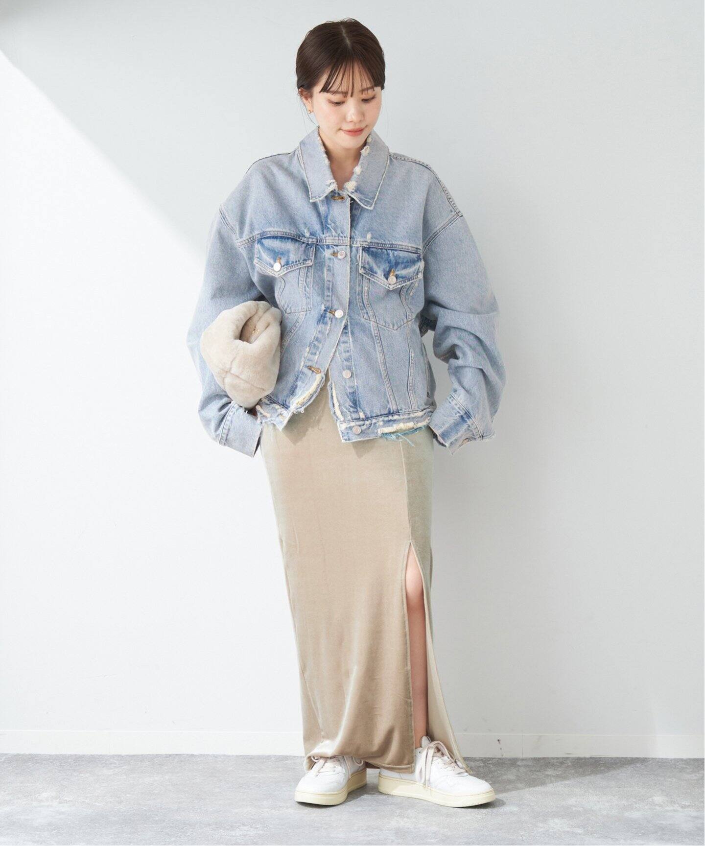 SIMONE WILD/シモーネ ワイルド】別注 スリットロングスカート（ロング 