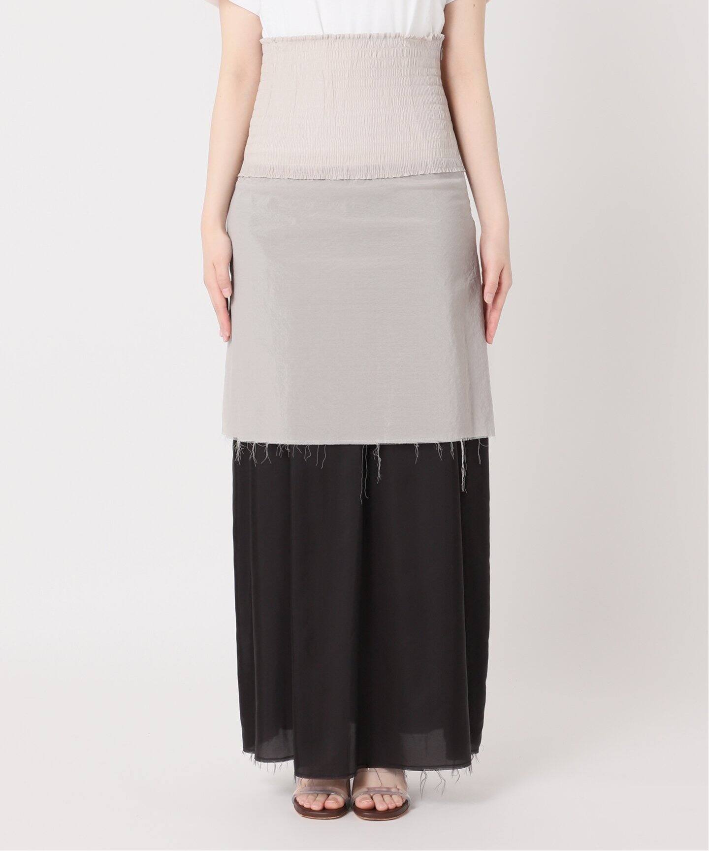 TANC TOKYO/タンクトウキョウ SHIRRING OVERLAP スカート（その他  