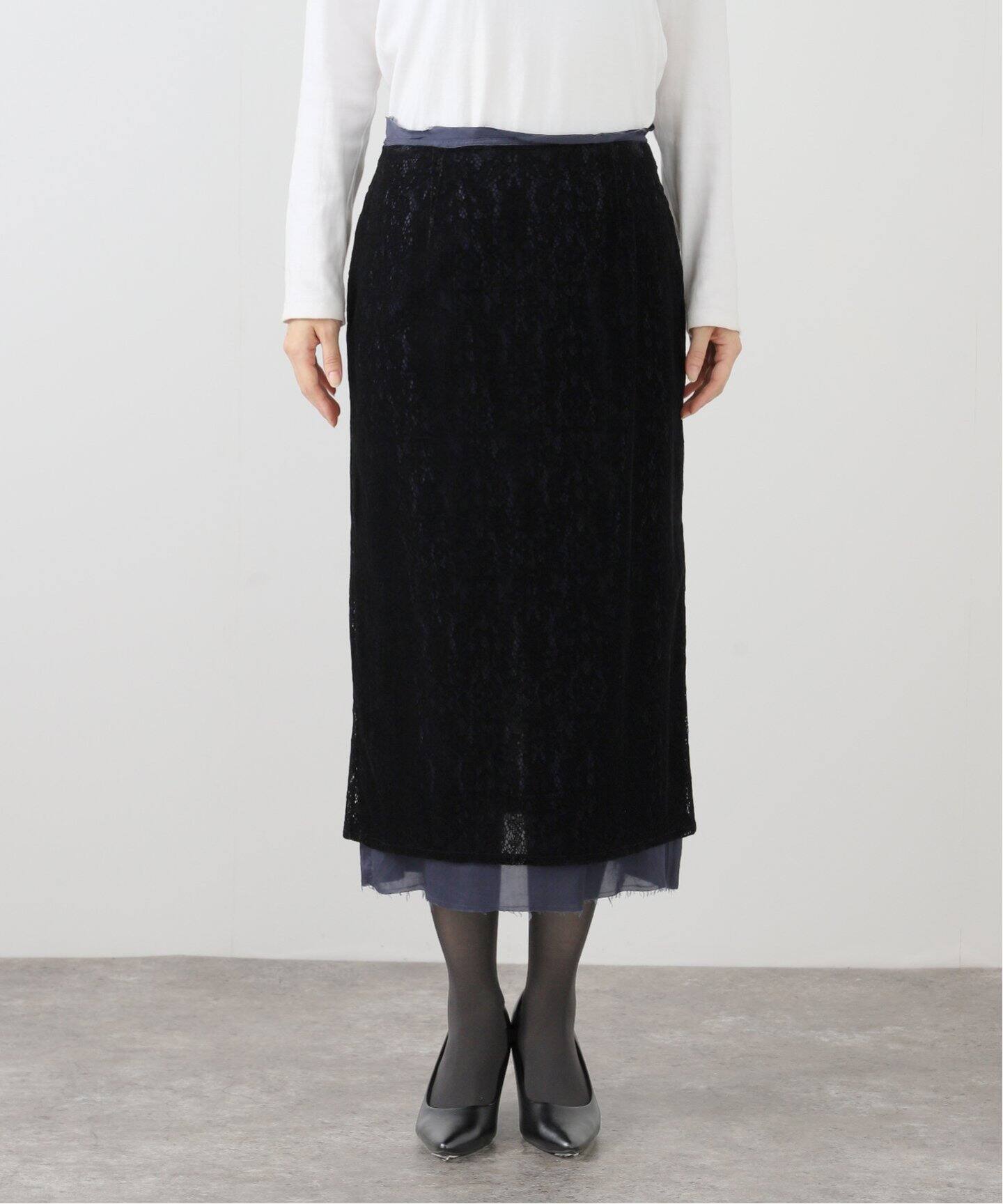 JANE SMITH/ジェーンスミス FLOCKY LACE LAYED スカート（その他 