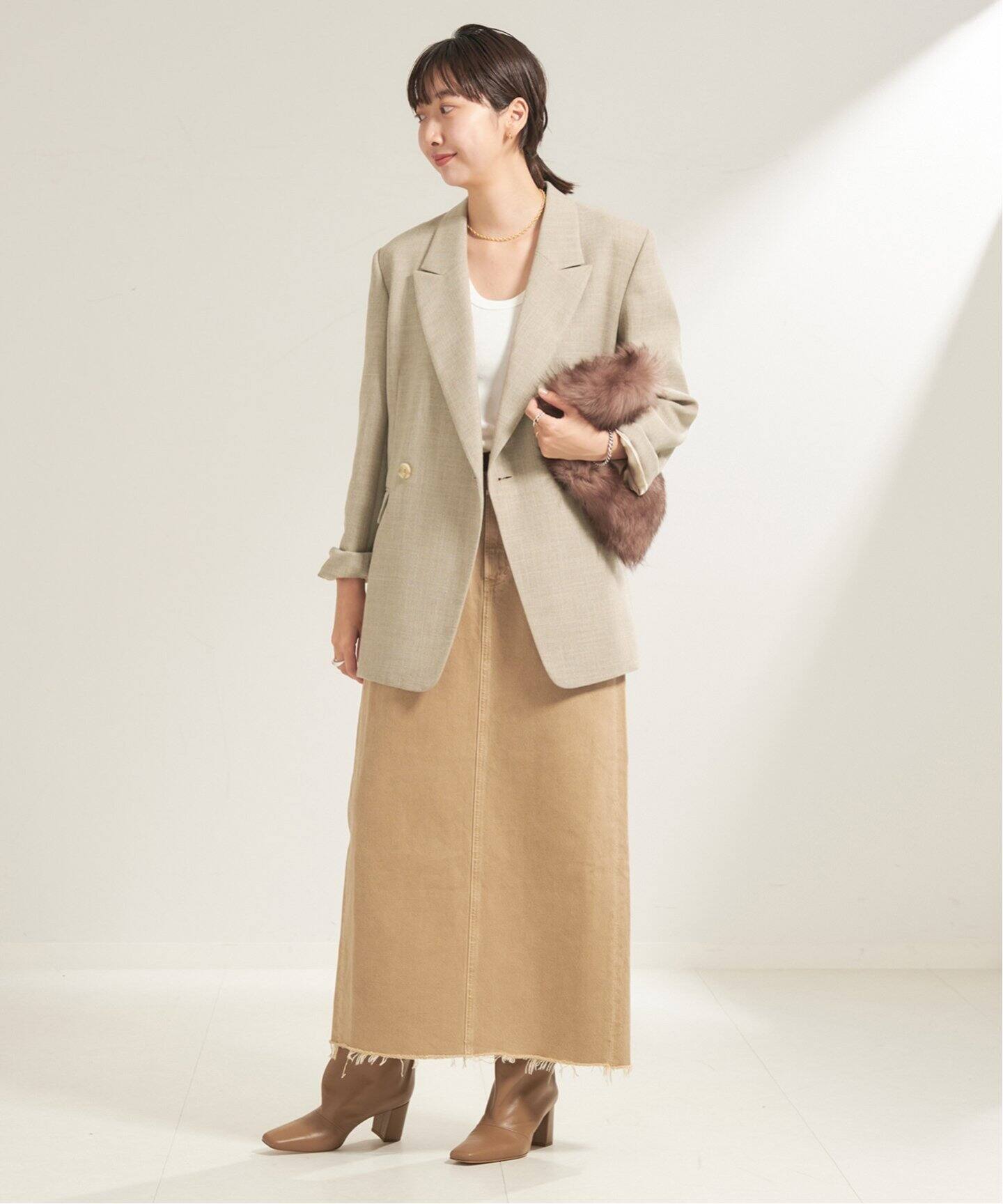 Plage Citizens of humanityスカート26サイズ　べージュ CITIZENS of HUMANITY/シチズンズ・オブ・ヒューマニティ】MINI