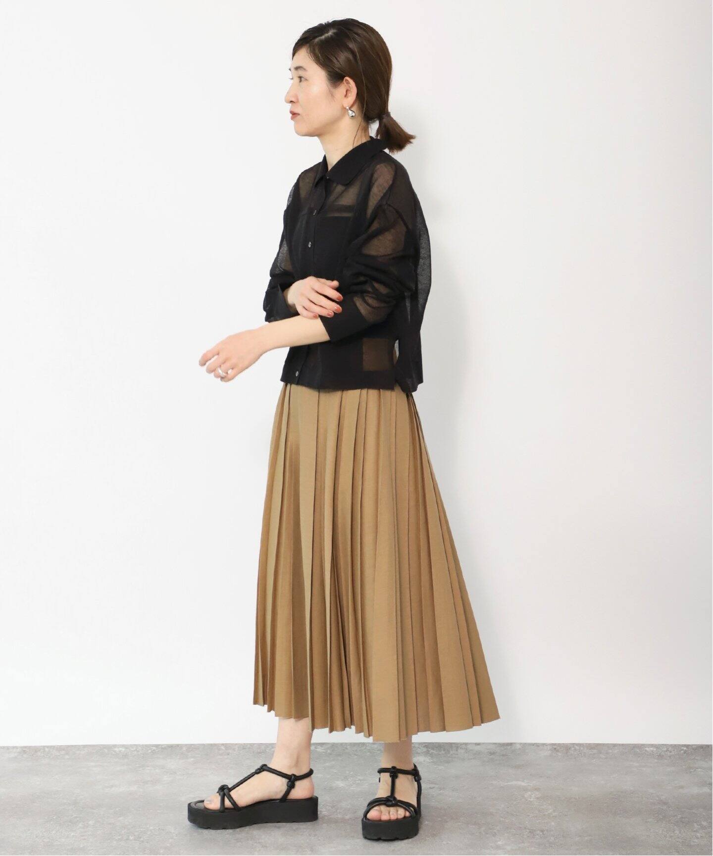 綿麻ランダムプリーツスカート（その他スカート）｜VERMEIL par iena  