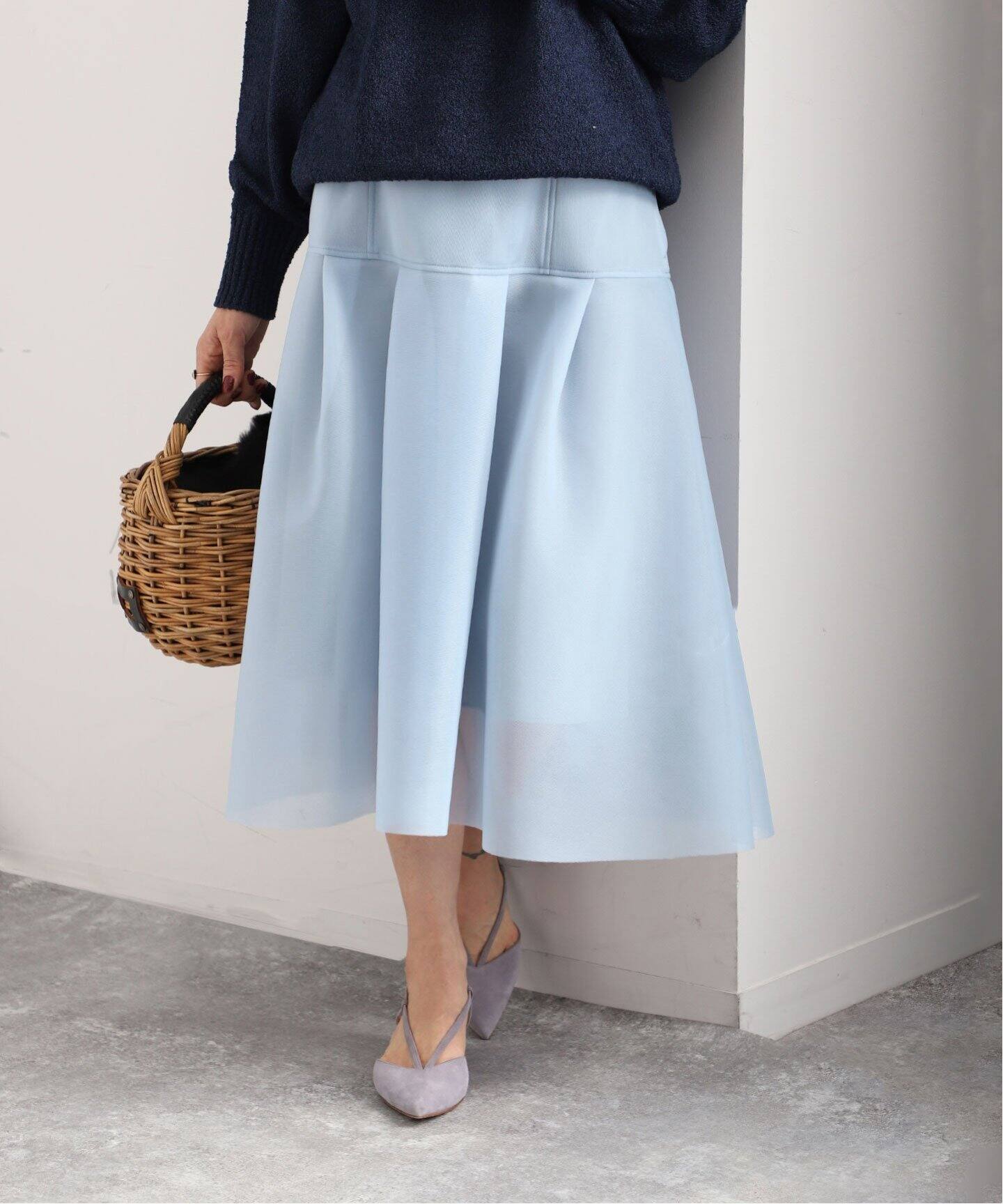 ダブルラッセル ダンボールタックスカート（その他スカート）｜VERMEIL  