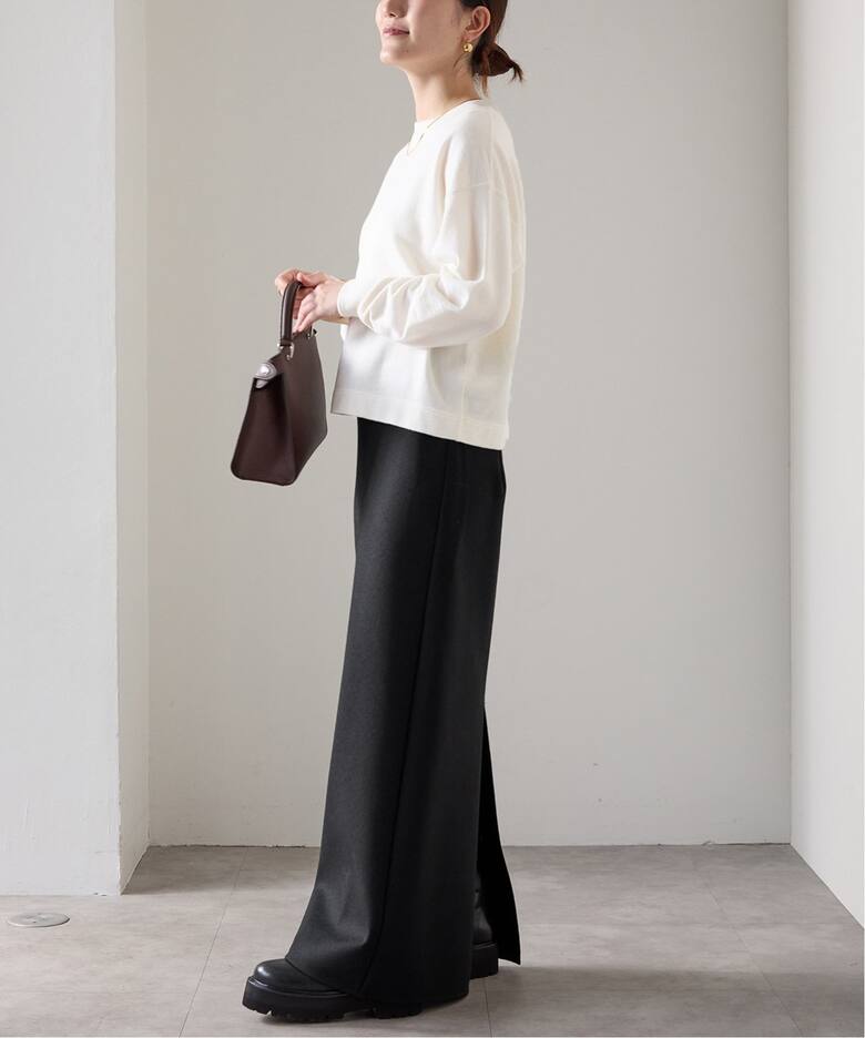 Scotch cheviot バイアスタイトスカート（ロング・マキシ丈スカート  