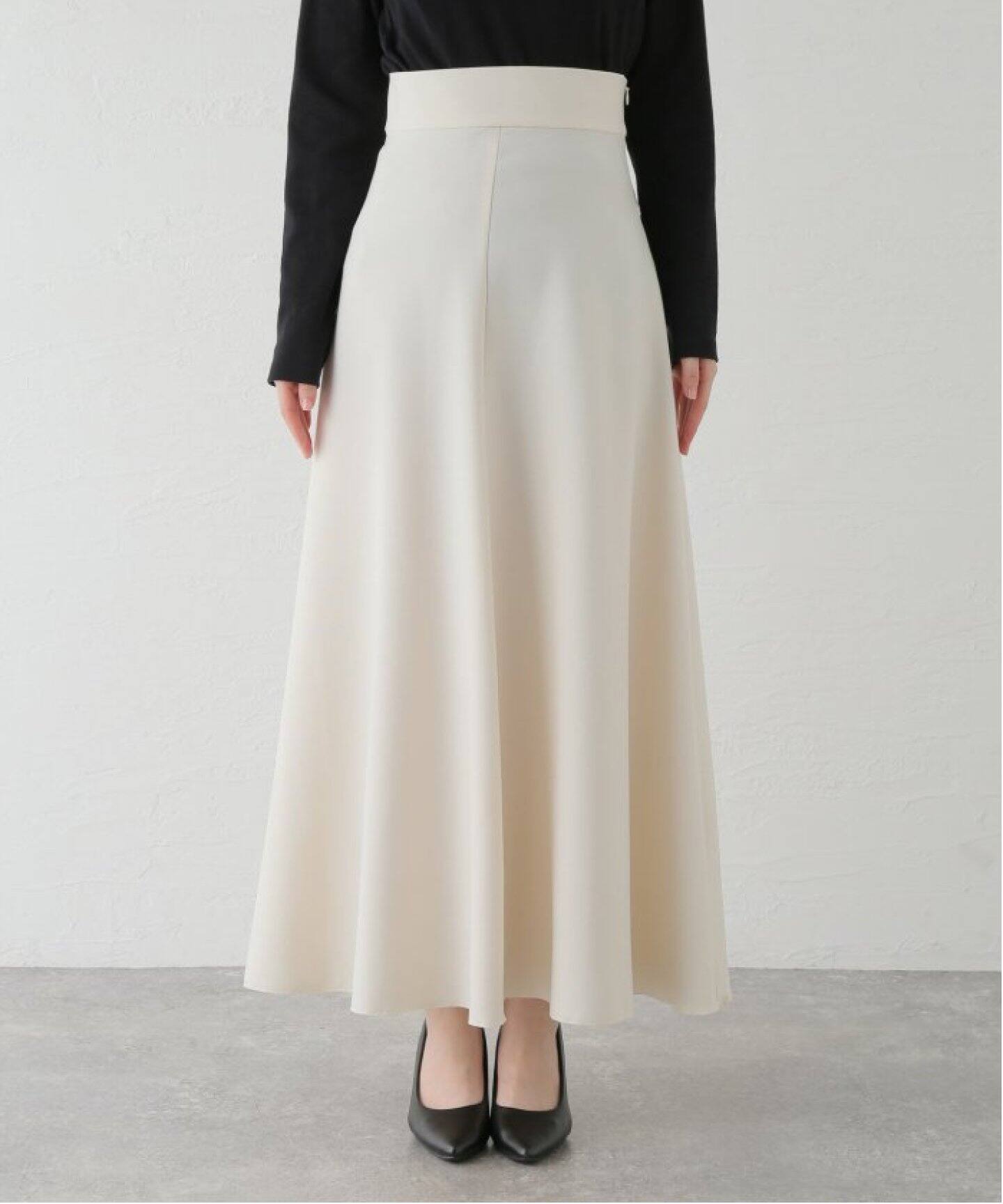 イエナ コットンリネンオックストラペーズスカート Aライン かげ ロング 36 