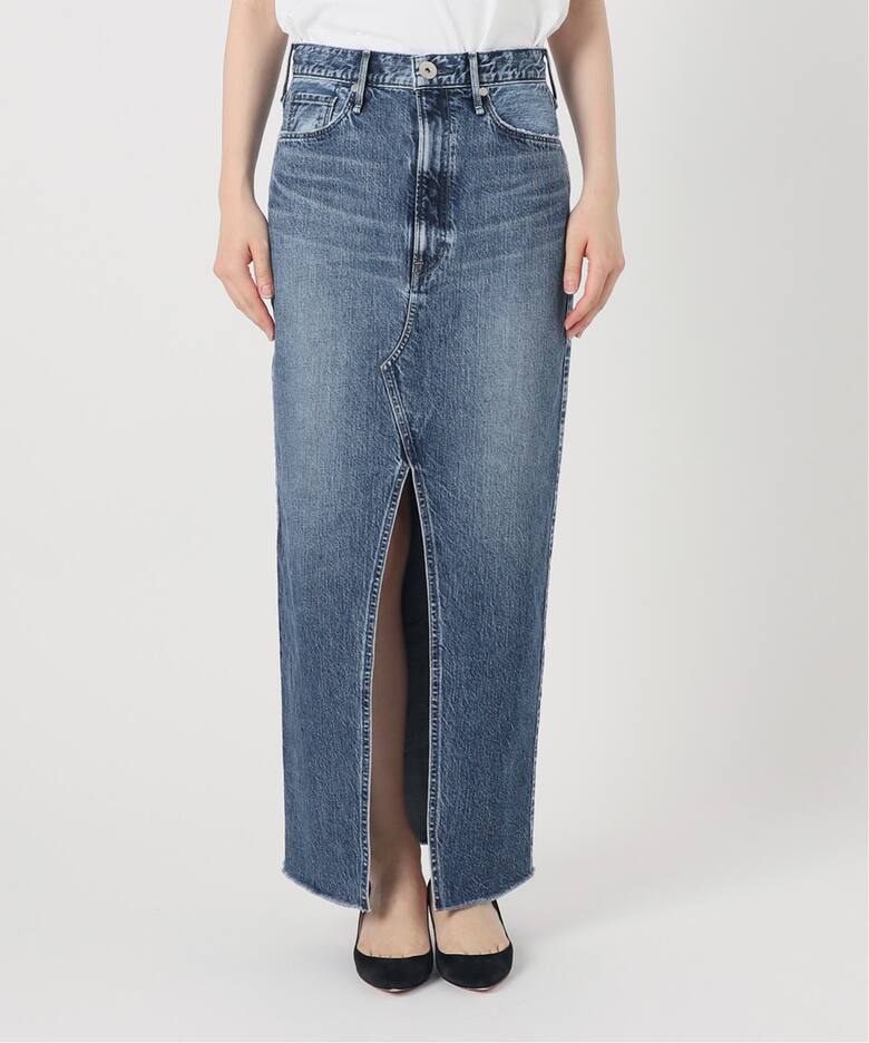 upper hights/アッパーハイツ】THE SPILIT SKIRT（デニムスカート  