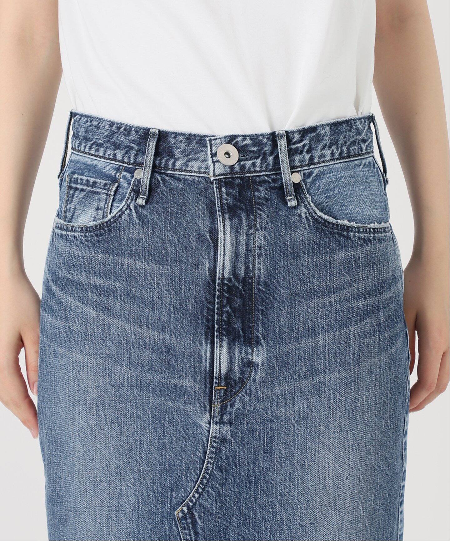 upper hights/アッパーハイツ】THE SPILIT SKIRT（デニムスカート  