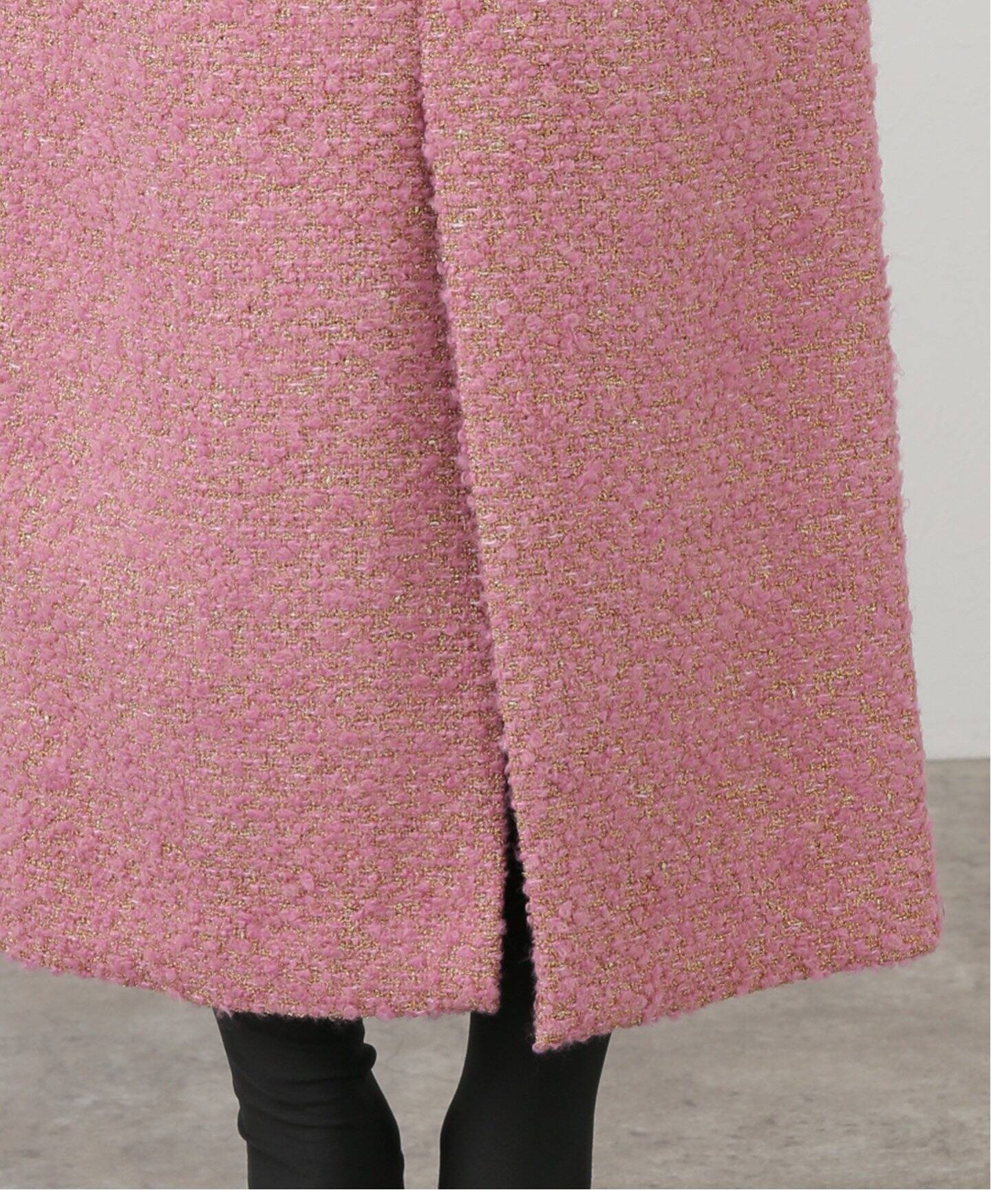 SAQUI （サキ）PINK TWEED LONG STRAIGHT スカート 25FW08（その他 