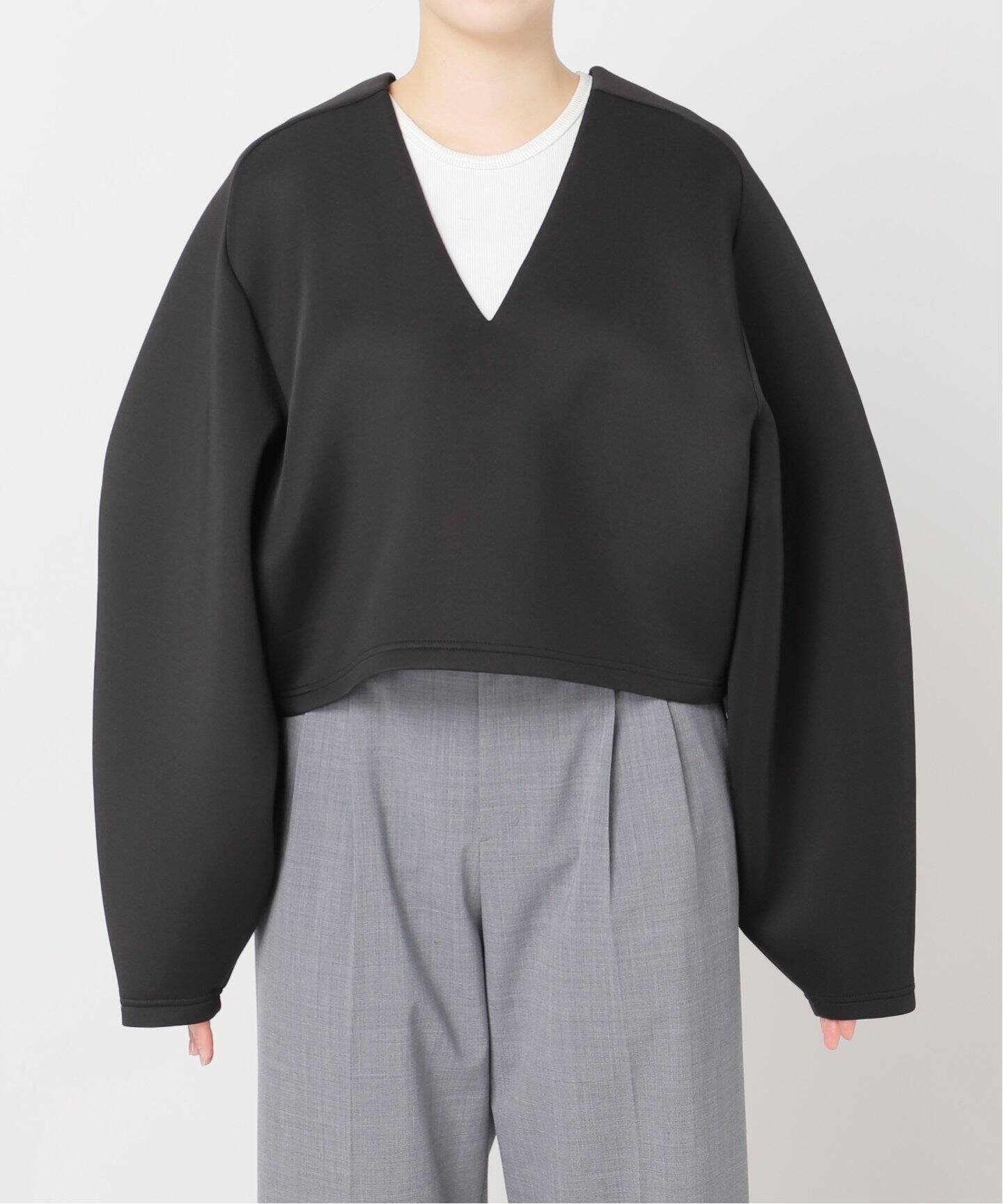 CITYSHOP シティショップコンシャススリーブプルオーバー黒