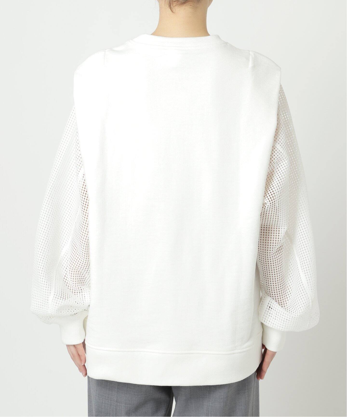 売約済 CITYSHOP MESH DOKING スウェット ホワイト - レディース 