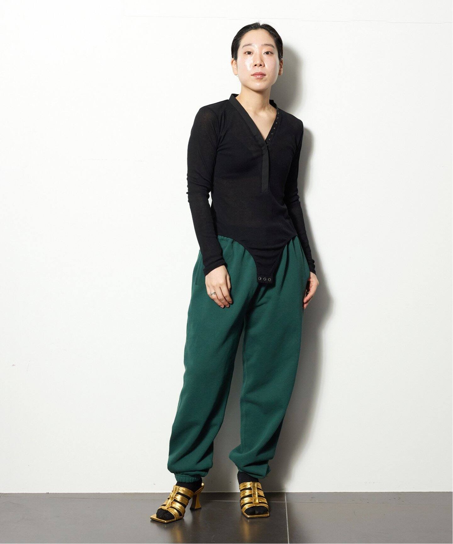 CHIKA KISADA/チカ キサダ】RIB BODY：カットソー（Tシャツ 