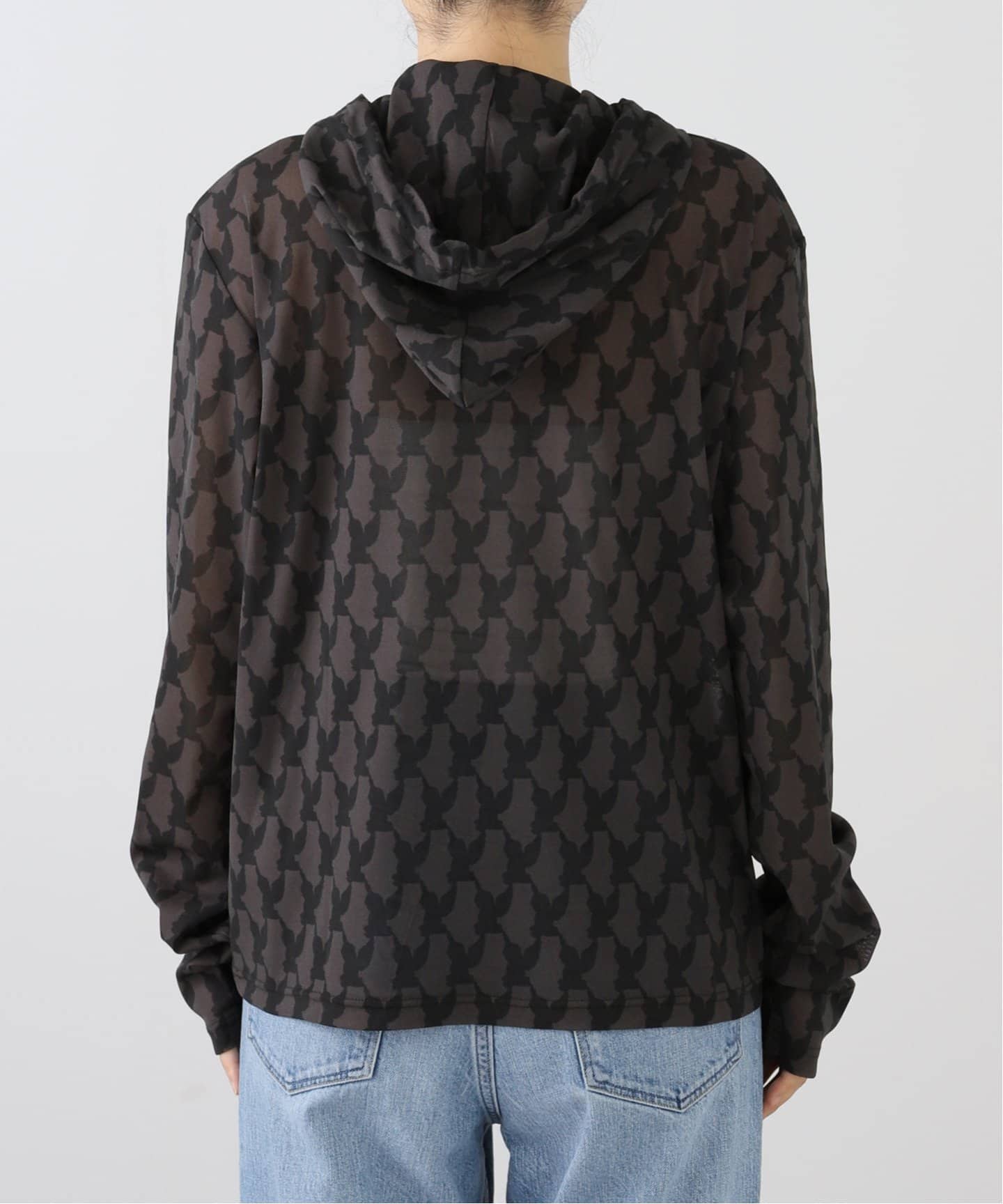 トップス masu angel mesh hoodie 44 MASU(エムエーエスユー)のANGEL