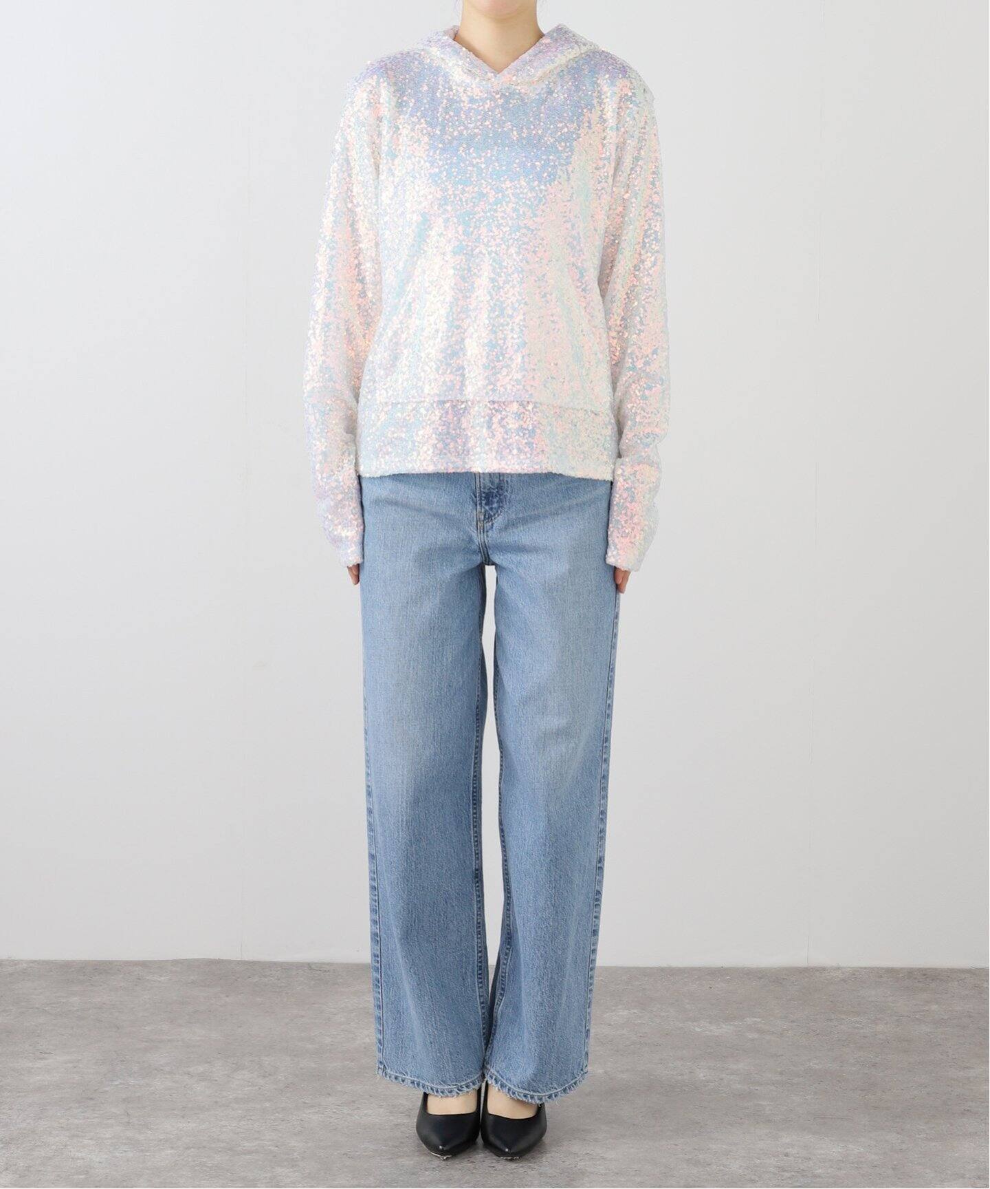 MASU SEQUINS HOODIE MPFW-CS1324：カットソー（Tシャツ／カットソー 