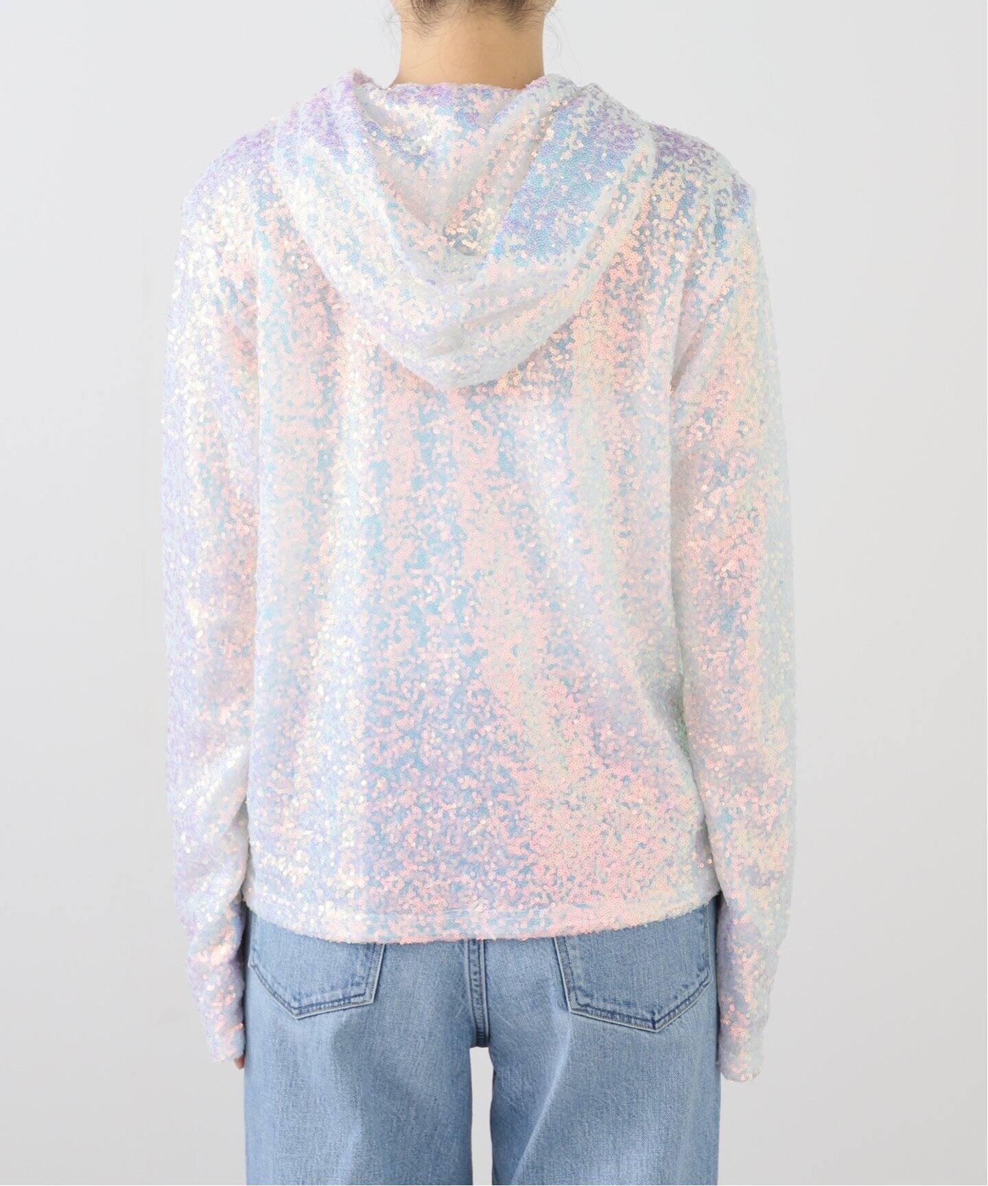 MASU SEQUINS HOODIE MPFW-CS1324：カットソー（Tシャツ／カットソー 