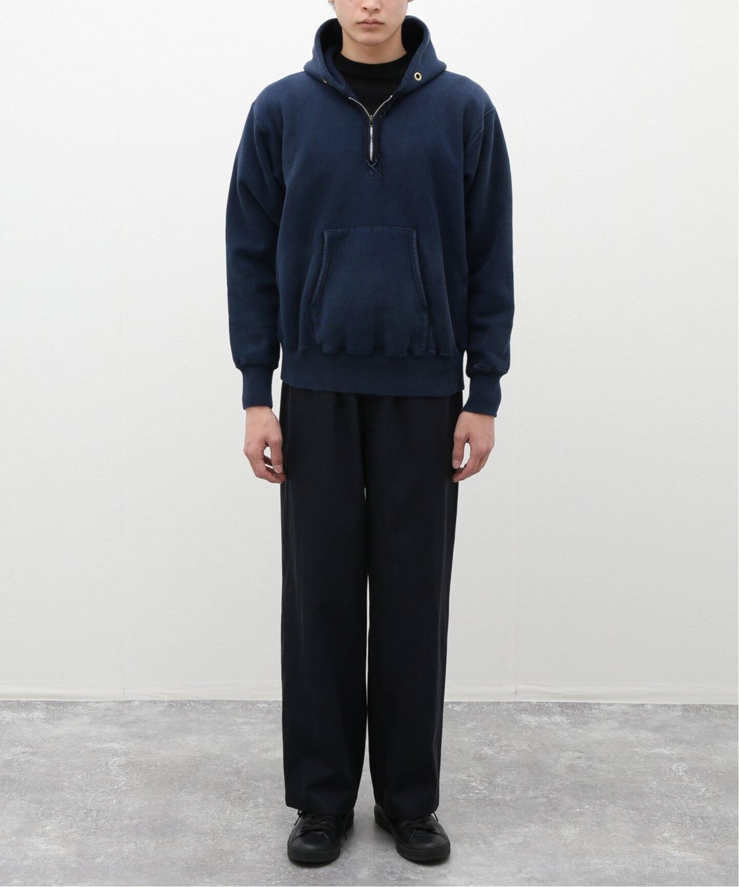 A.PRESSE / アプレッセ】Vintage Half Zip Sweat Hoodie（パーカー  