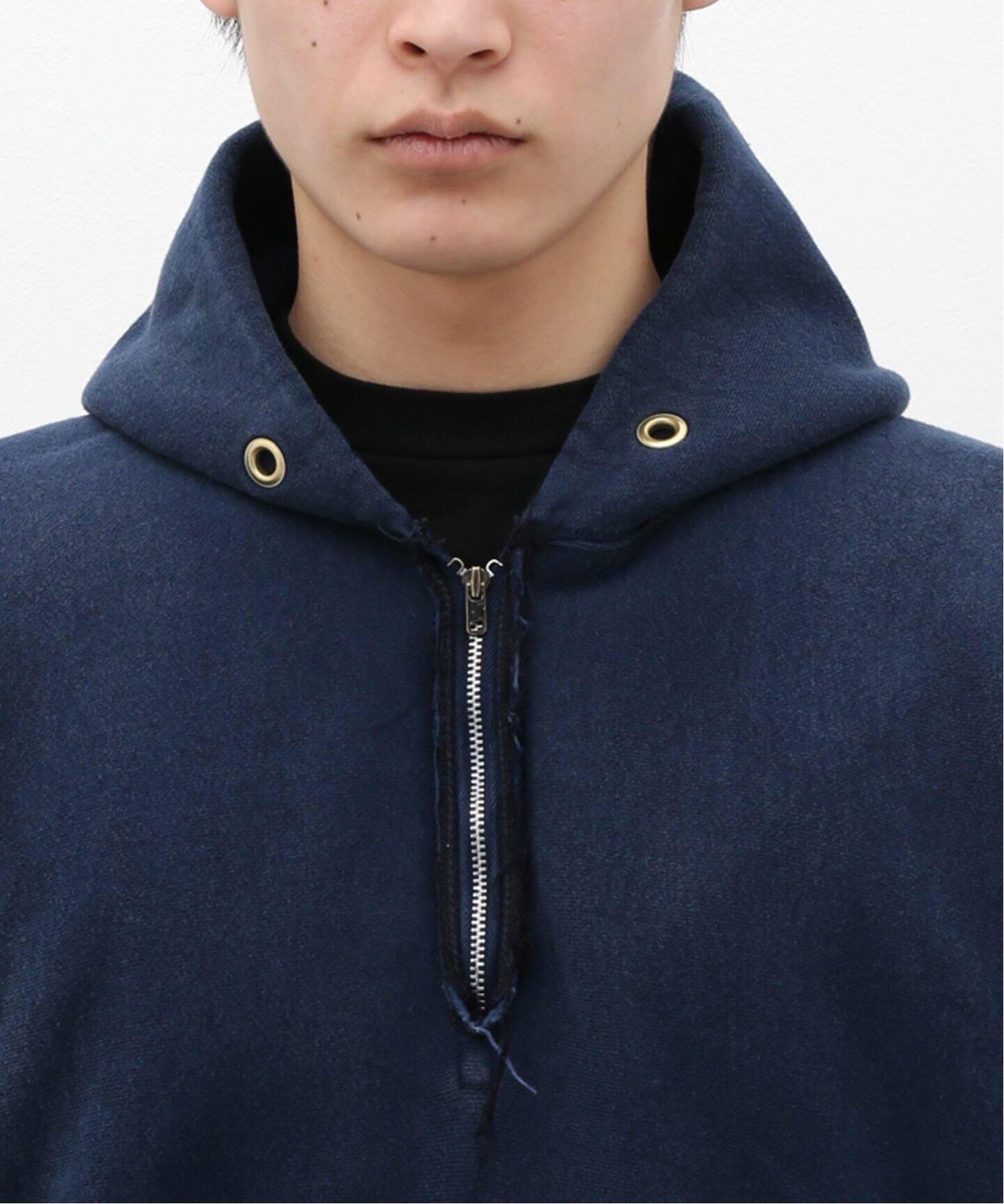 A.PRESSE / アプレッセ】Vintage Half Zip Sweat Hoodie（パーカー  