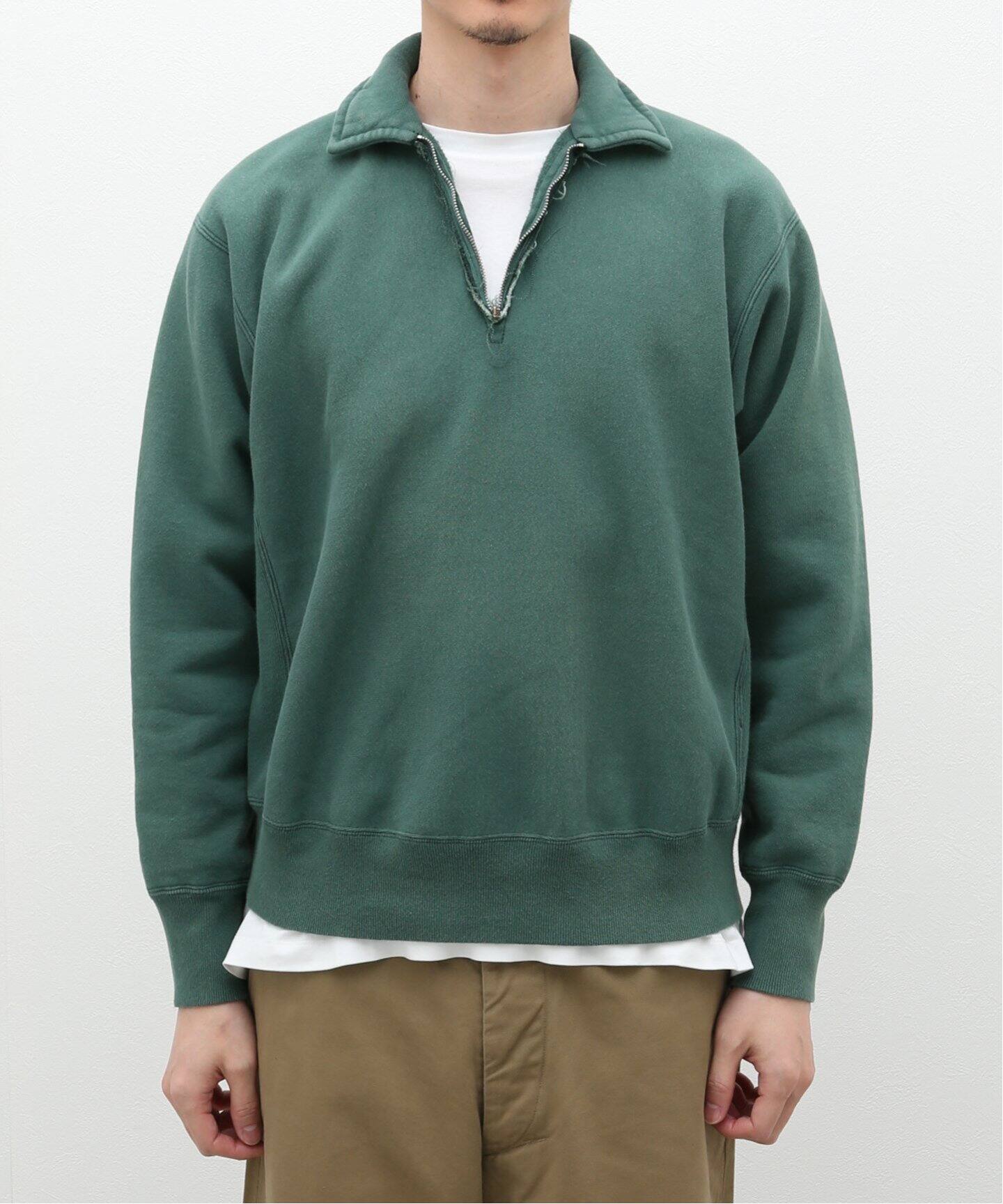 A.PRESSE / アプレッセ】Vintage Half Zip Sweat Shirt（スウェット 
