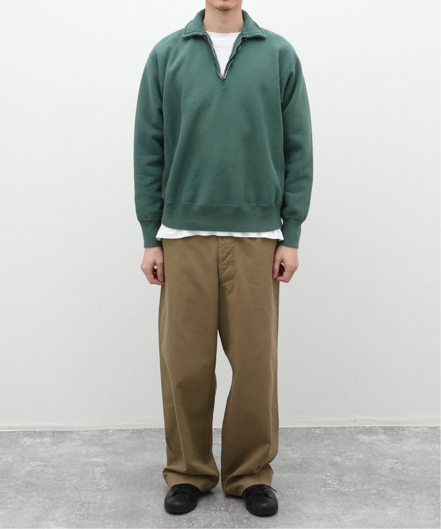 A.PRESSE / アプレッセ】Vintage Half Zip Sweat Shirt（スウェット  