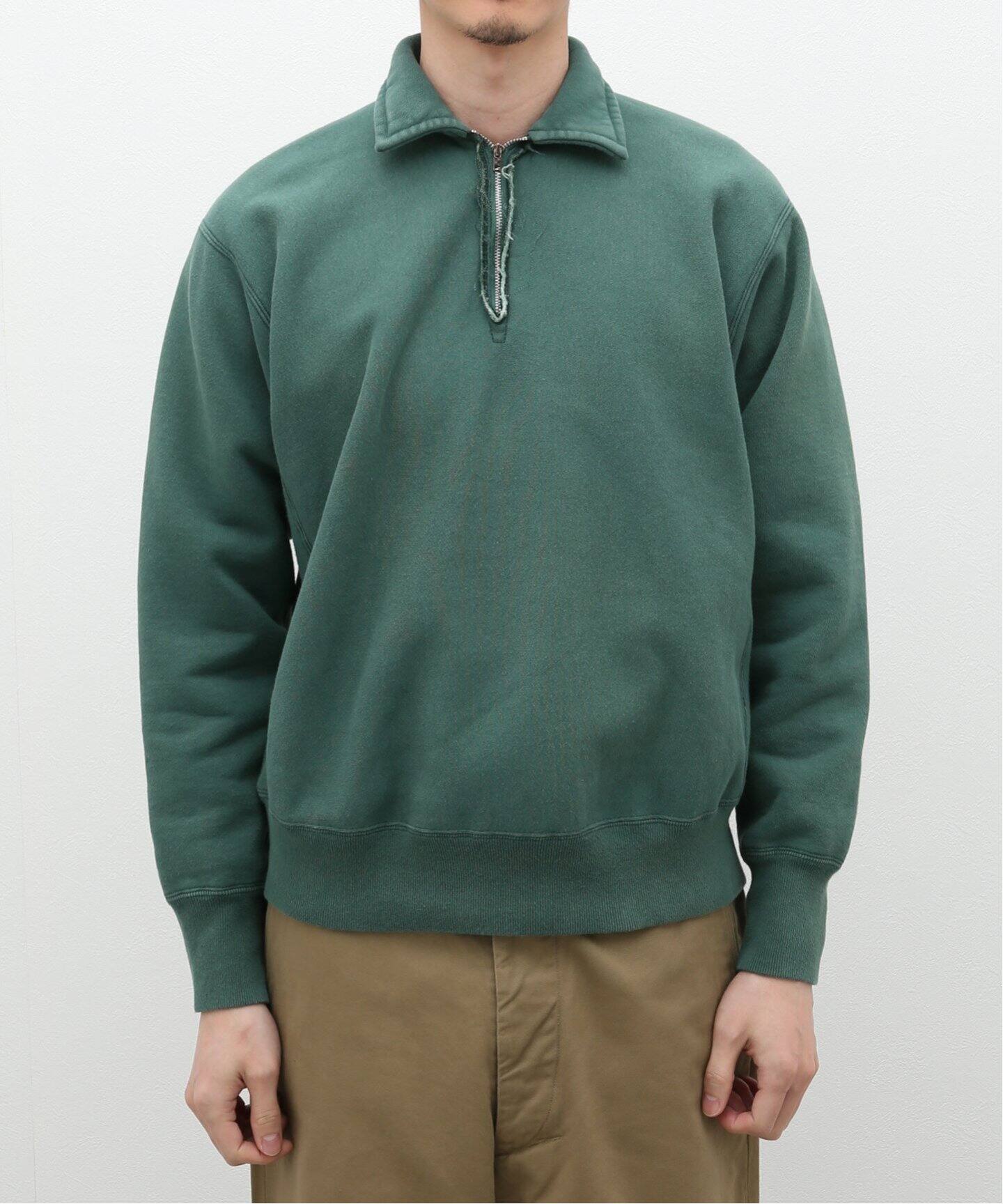 A.PRESSE / アプレッセ】Vintage Half Zip Sweat Shirt（スウェット 