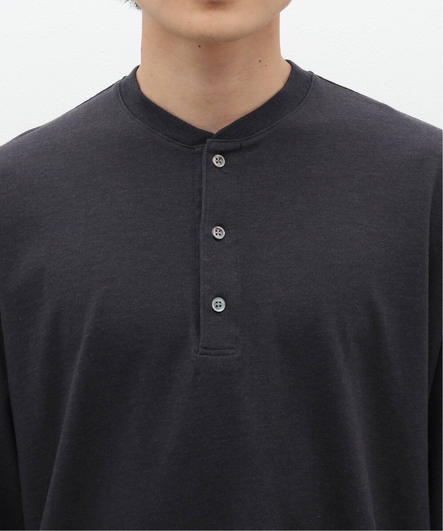 A.PRESSE / アプレッセ】Cashmere Blend L/S Henley Neck（Tシャツ  