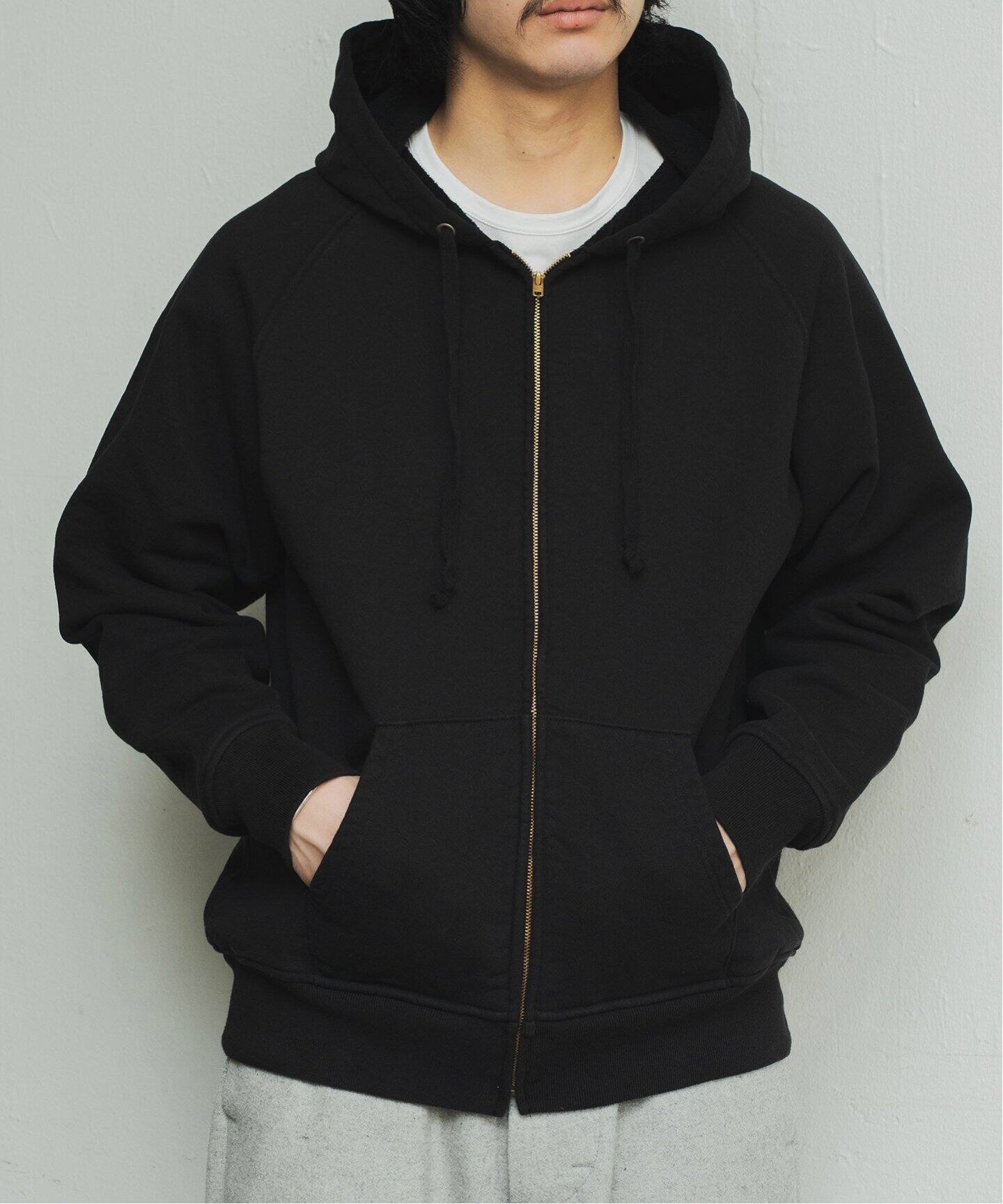 COMOLI / コモリ】コットンウラケ ジップパーカ（パーカー）｜L  