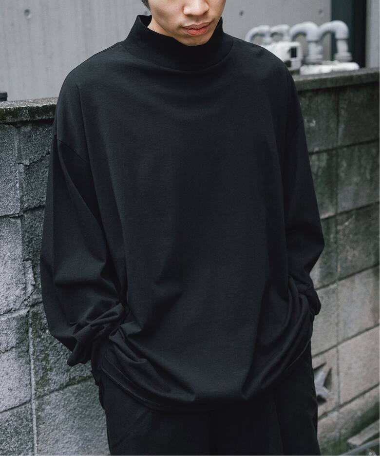 COMOLI / コモリ】コットンジャージ モックネックプルオーバー（T 
