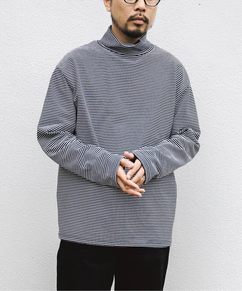 LE / エルイー】ボーダーハイネック（Tシャツ／カットソー）｜L 
