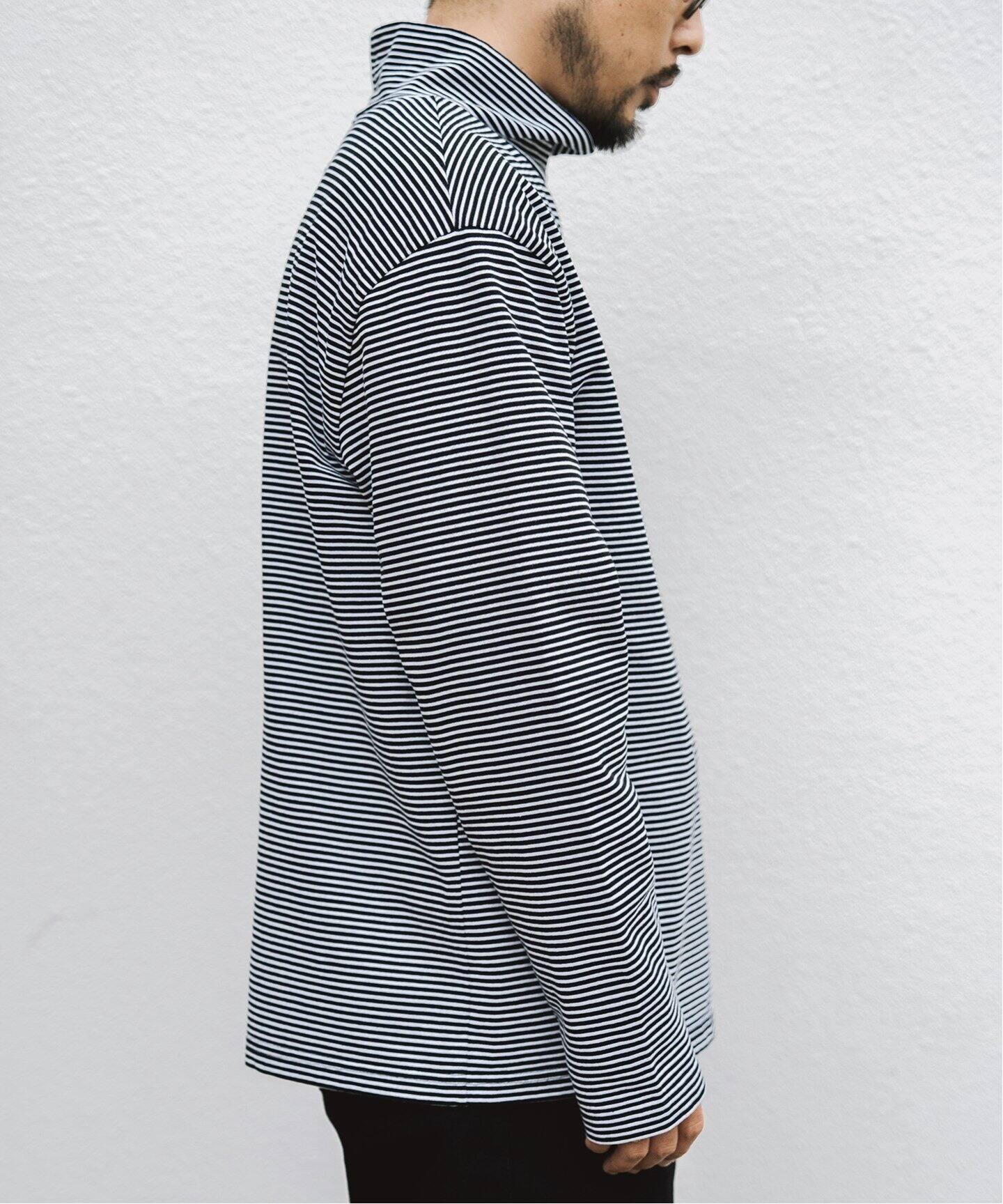 LE / エルイー　WIDE バスクボーダー モックネック Ｌ　レショップ LE】バスクボーダーモックネック＆バスクシャツ｜L'ECHOPPE（レ