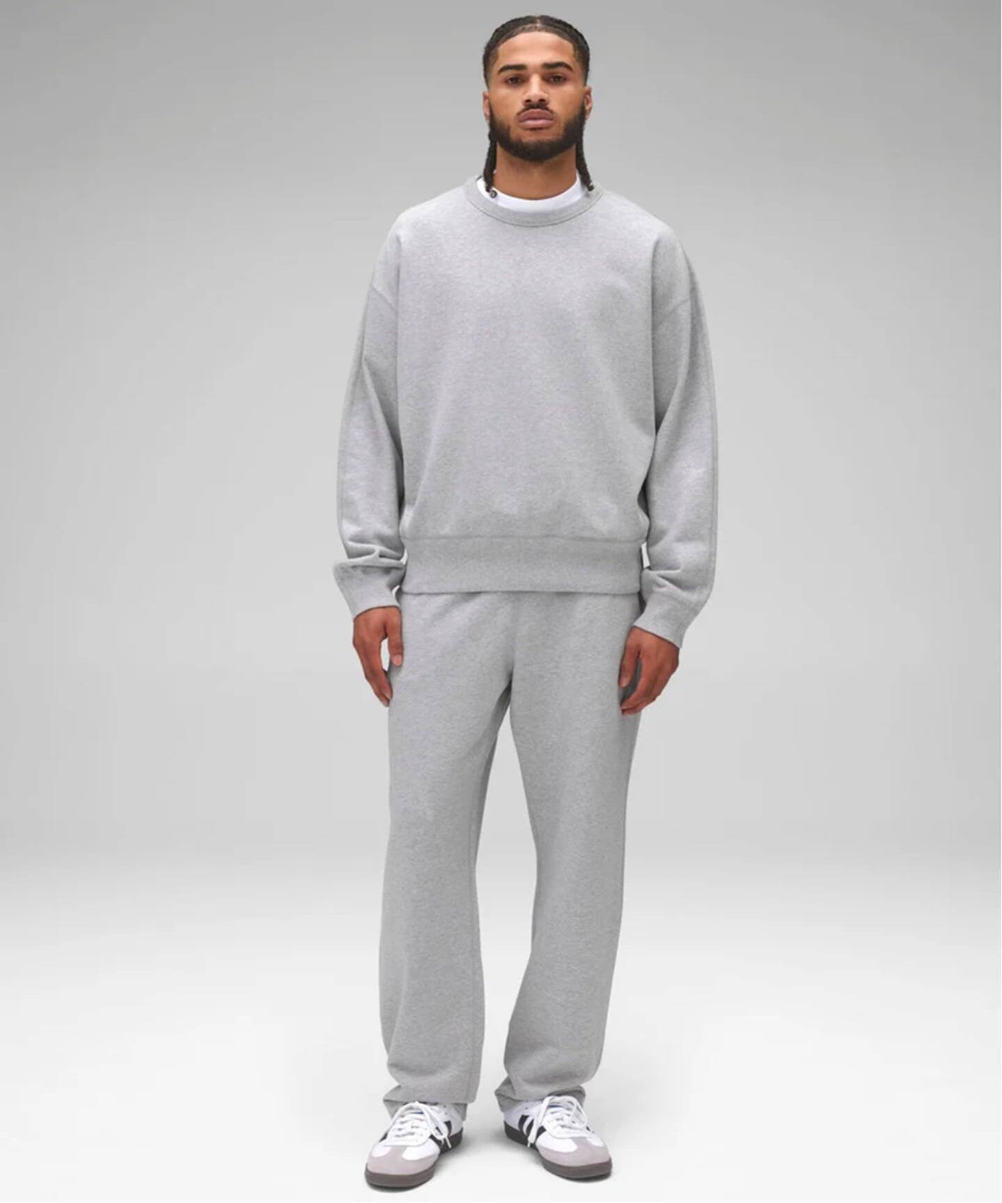 REIGNING CHAMP 上下セット　スウェットグレー　S MIDWEIGHT TERRY RELAXED CREWNECK（スウェット）｜REIGNING CHAMP