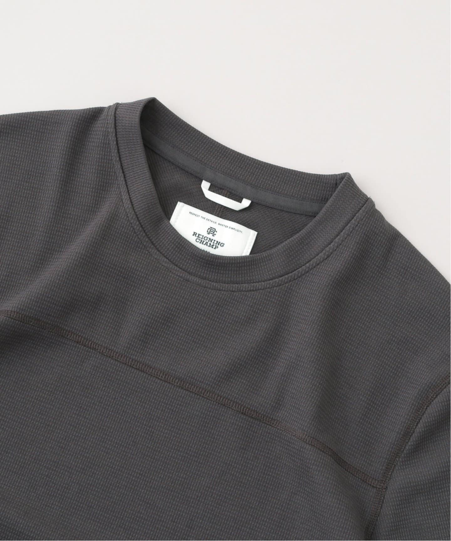 在庫限り☆ Reigning Champ ポケット付き Tシャツ グレー♪ COPPER JERSEY RELAXED T-SHIRT（Tシャツ／カットソー