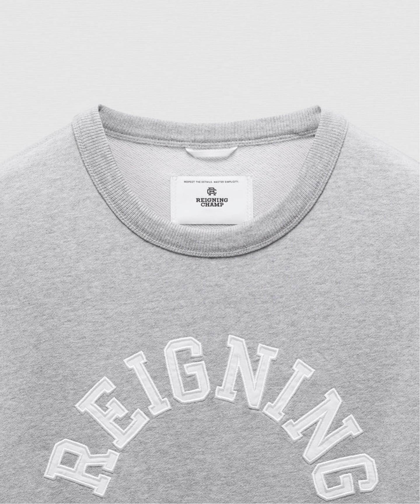 MIDWEIGHT TERRY ARCH LOGO CREWNECK（スウェット）｜REIGNING CHAMP