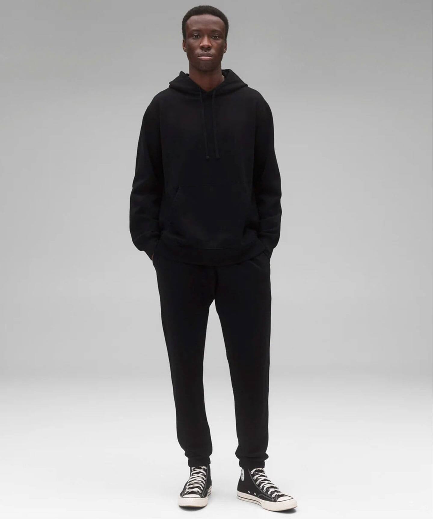 KYOTO BLACK MIDWEIGHT TERRY CLASSIC HOODIE（パーカー）｜REIGNING