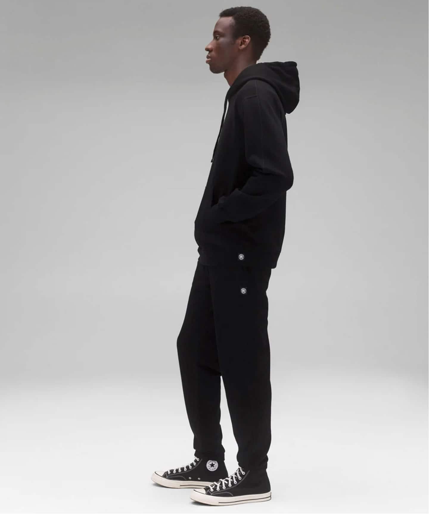 KYOTO BLACK MIDWEIGHT TERRY CLASSIC HOODIE（パーカー）｜REIGNING