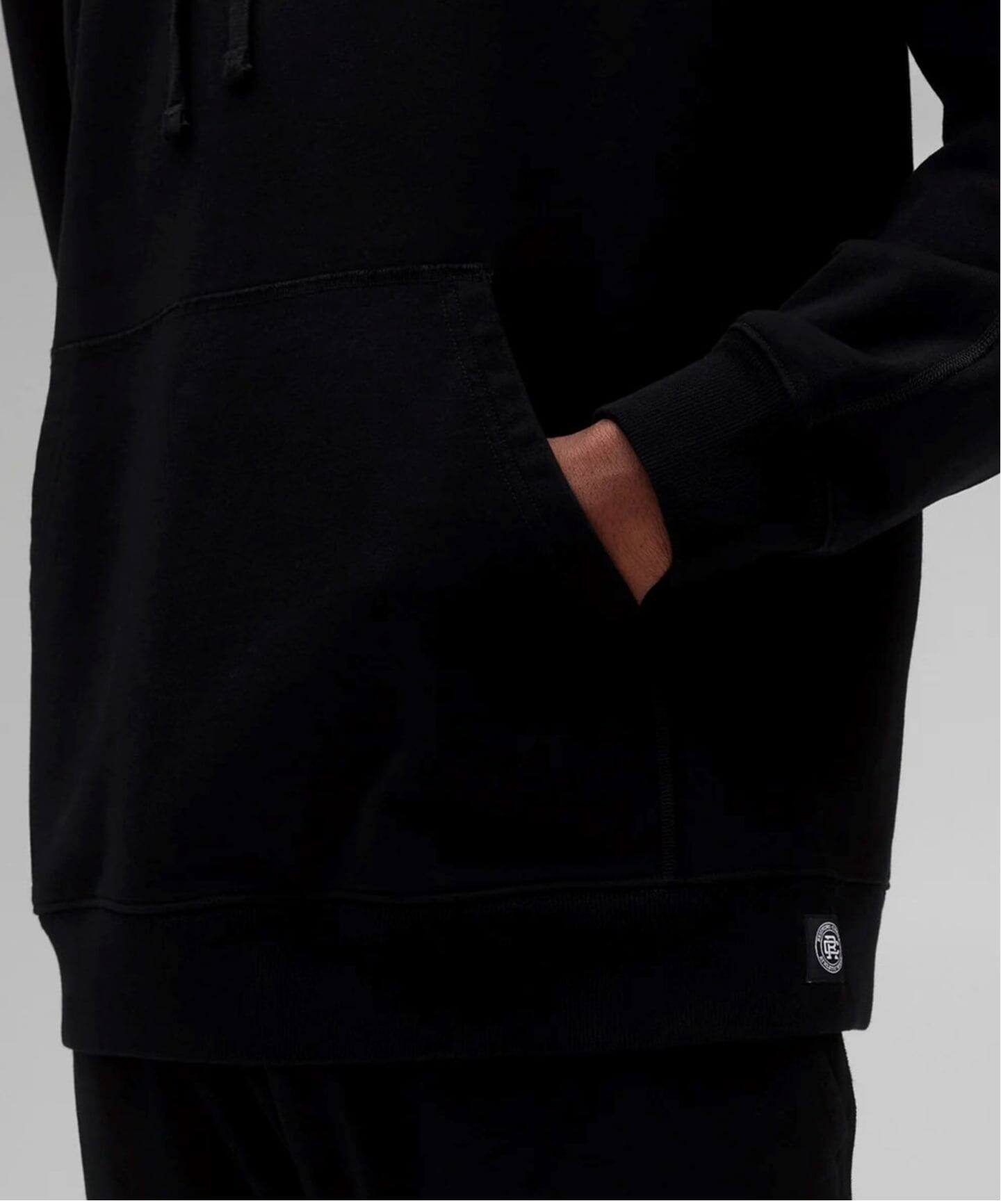 KYOTO BLACK MIDWEIGHT TERRY CLASSIC HOODIE（パーカー）｜REIGNING