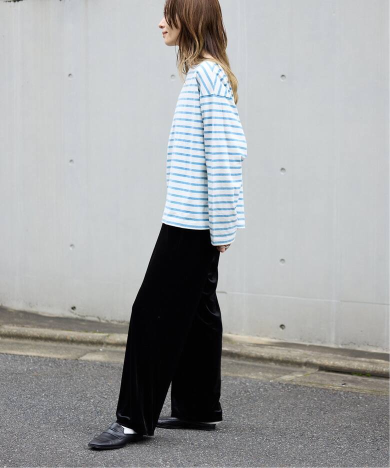VINTAGE LIKE ボーダー ボートネックロンT（Tシャツ／カットソー 