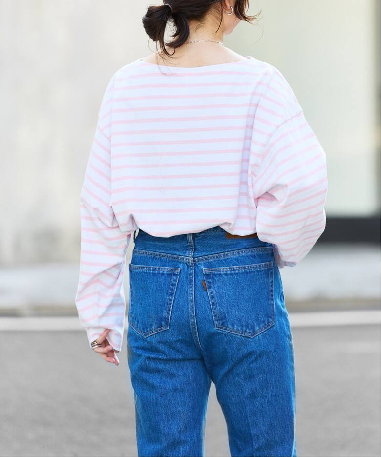 VINTAGE LIKE ボーダー ボートネックロンT（Tシャツ／カットソー 