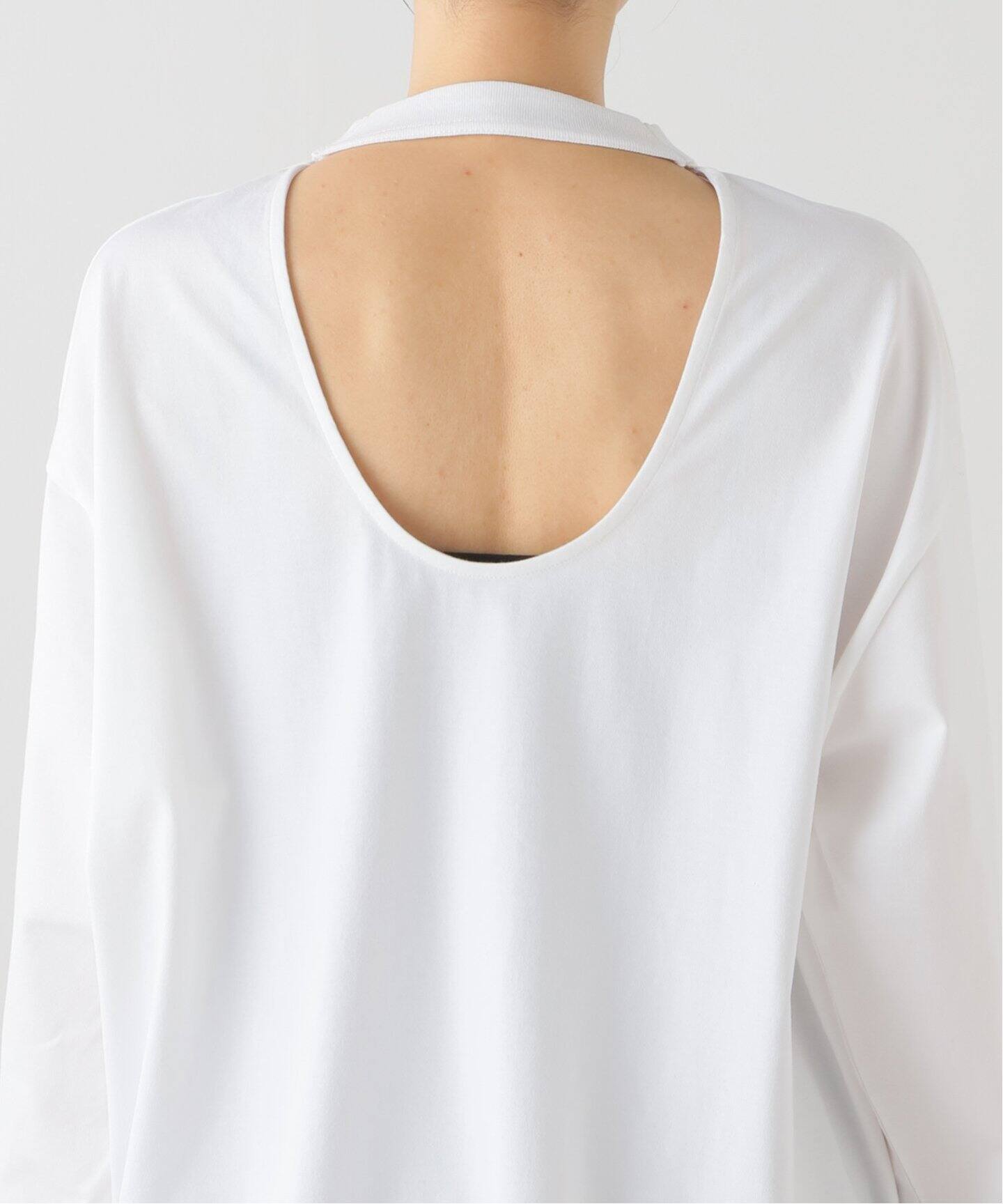CLANE / クラネ】BACK OPEN HALTER NECK TOPS（Tシャツ／カットソー 