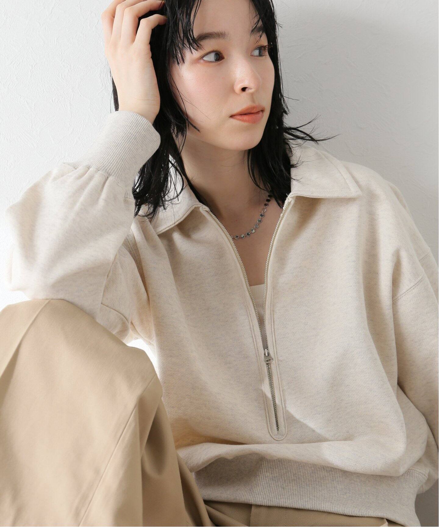 MY___ / マイ】HALF ZIP SWEAT WITH COLLAR（スウェット）｜BOICE FROM  