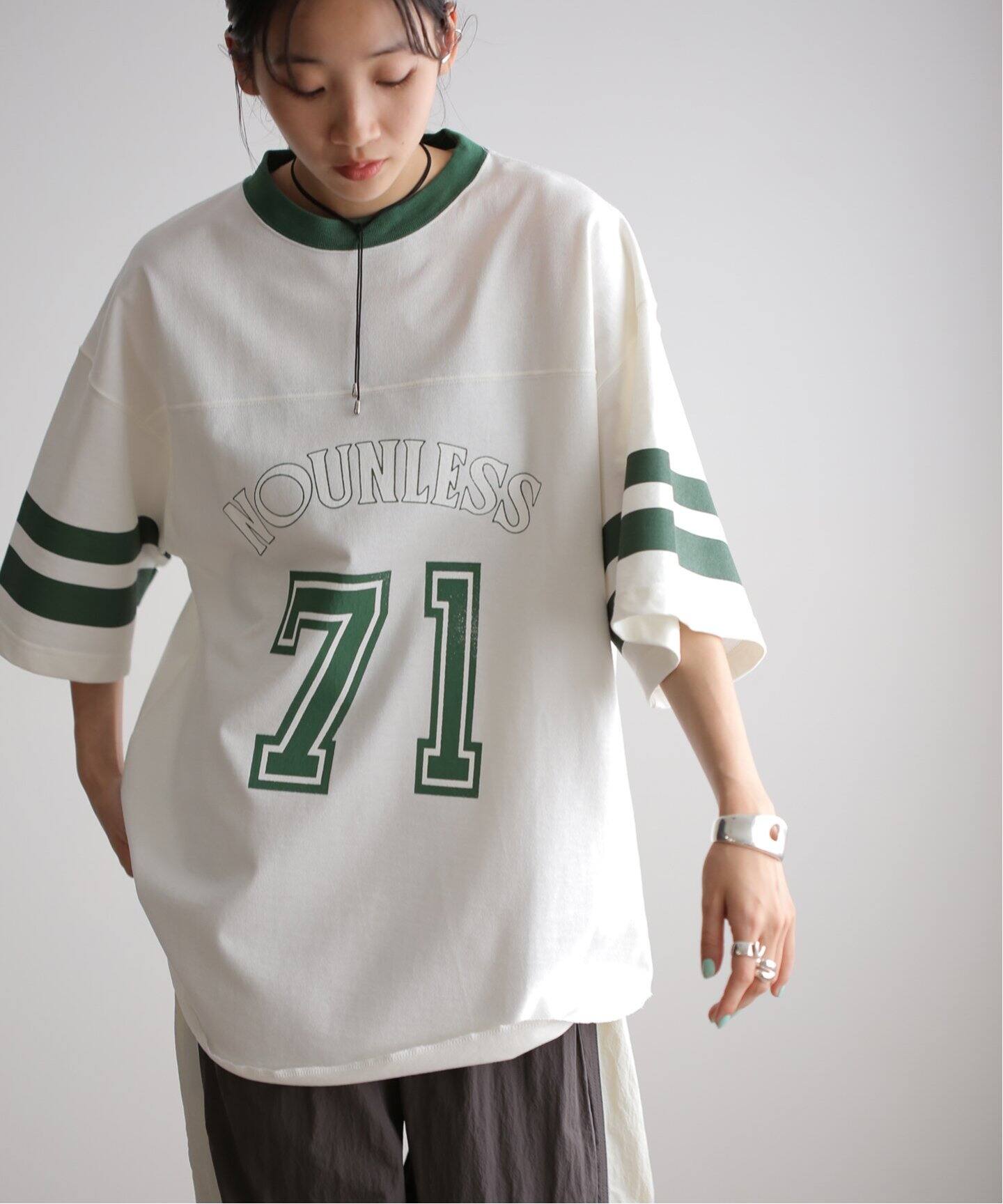 NOUNLESS / ナウンレス】 UNIFORM BIG TEE（Tシャツ／カットソー 