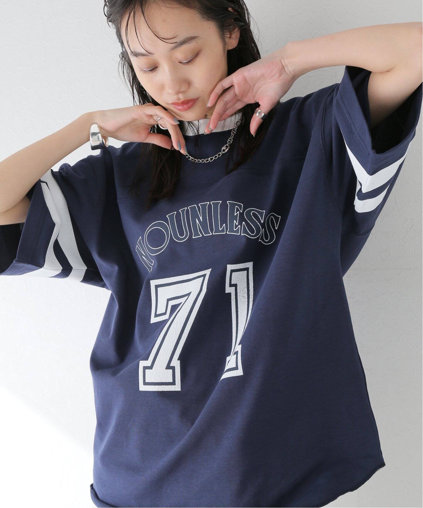 NOUNLESS / ナウンレス】 UNIFORM BIG TEE（Tシャツ／カットソー 
