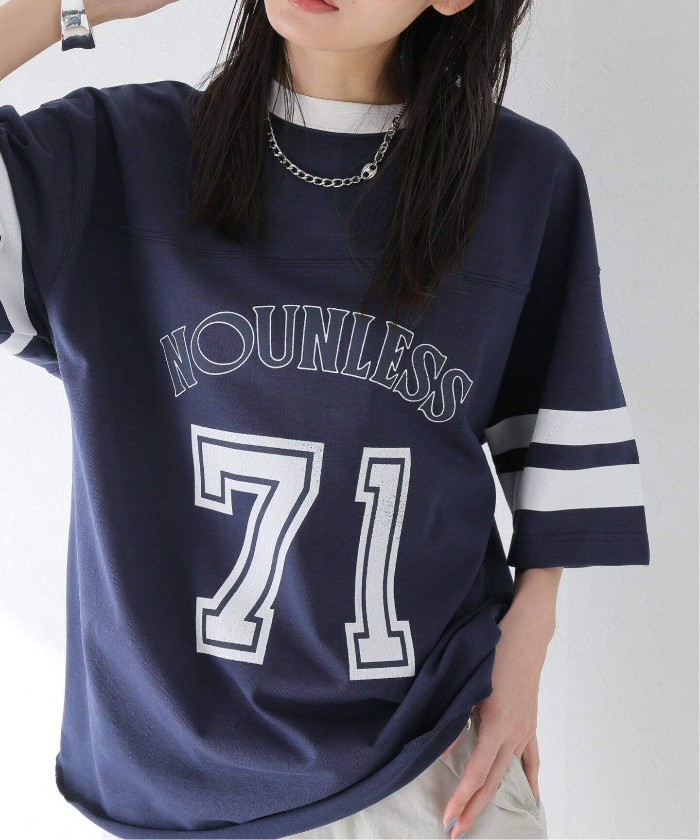 NOUNLESS / ナウンレス】 UNIFORM BIG TEE（Tシャツ／カットソー 